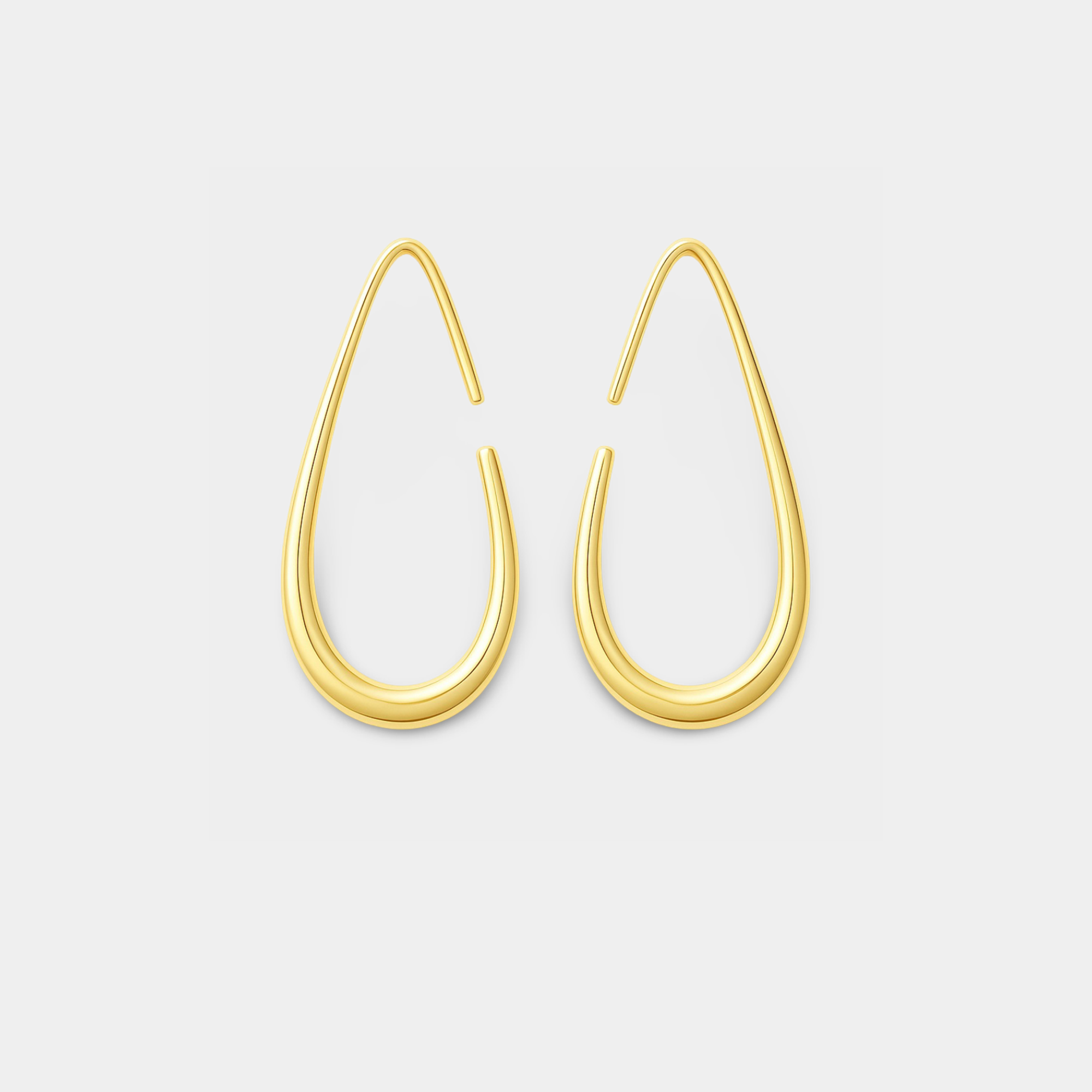 Charlize Teardrop Hoop Earrings