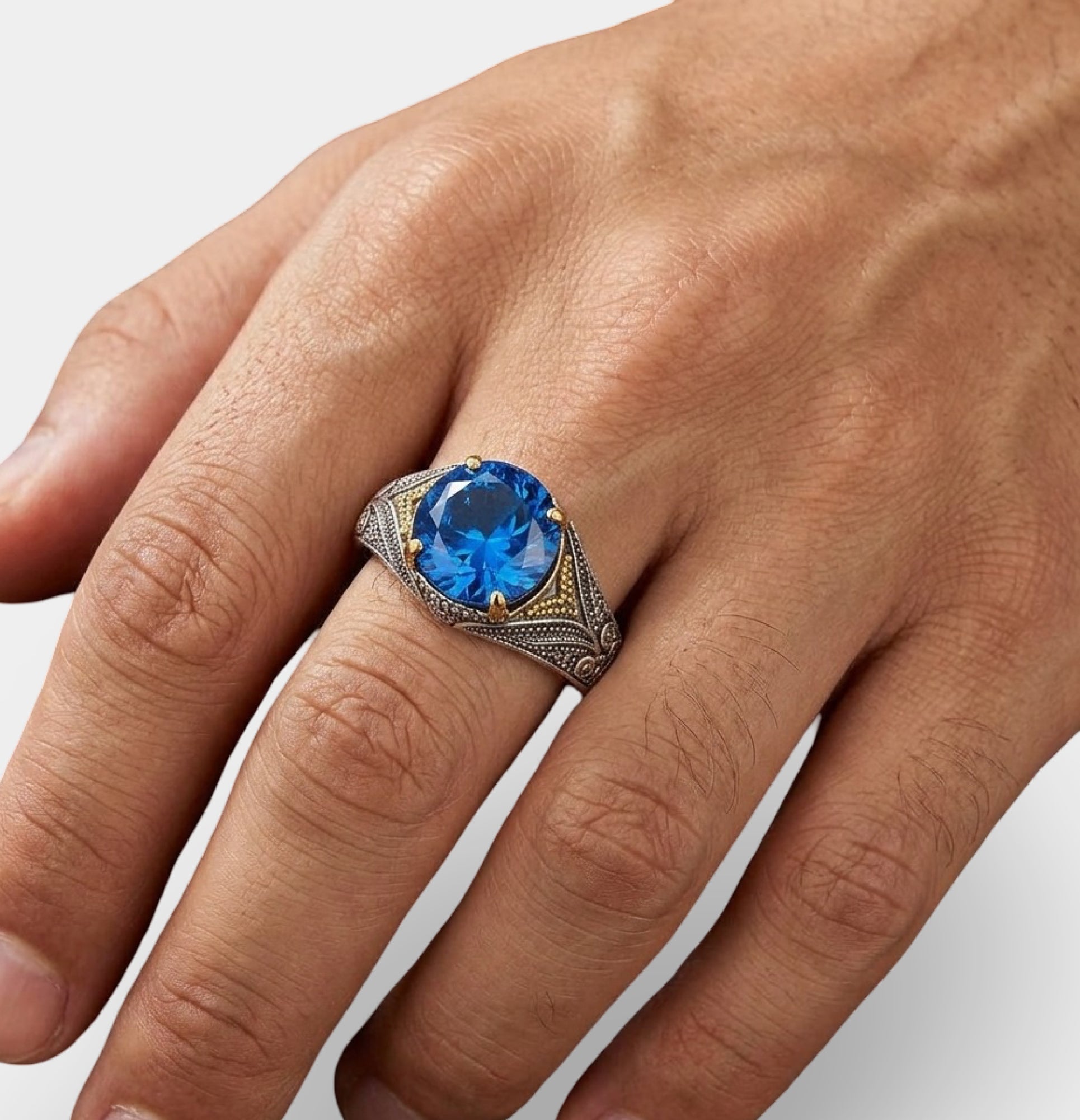 Sterling Silver Ottoman Legacy Vintage Zircon Ring