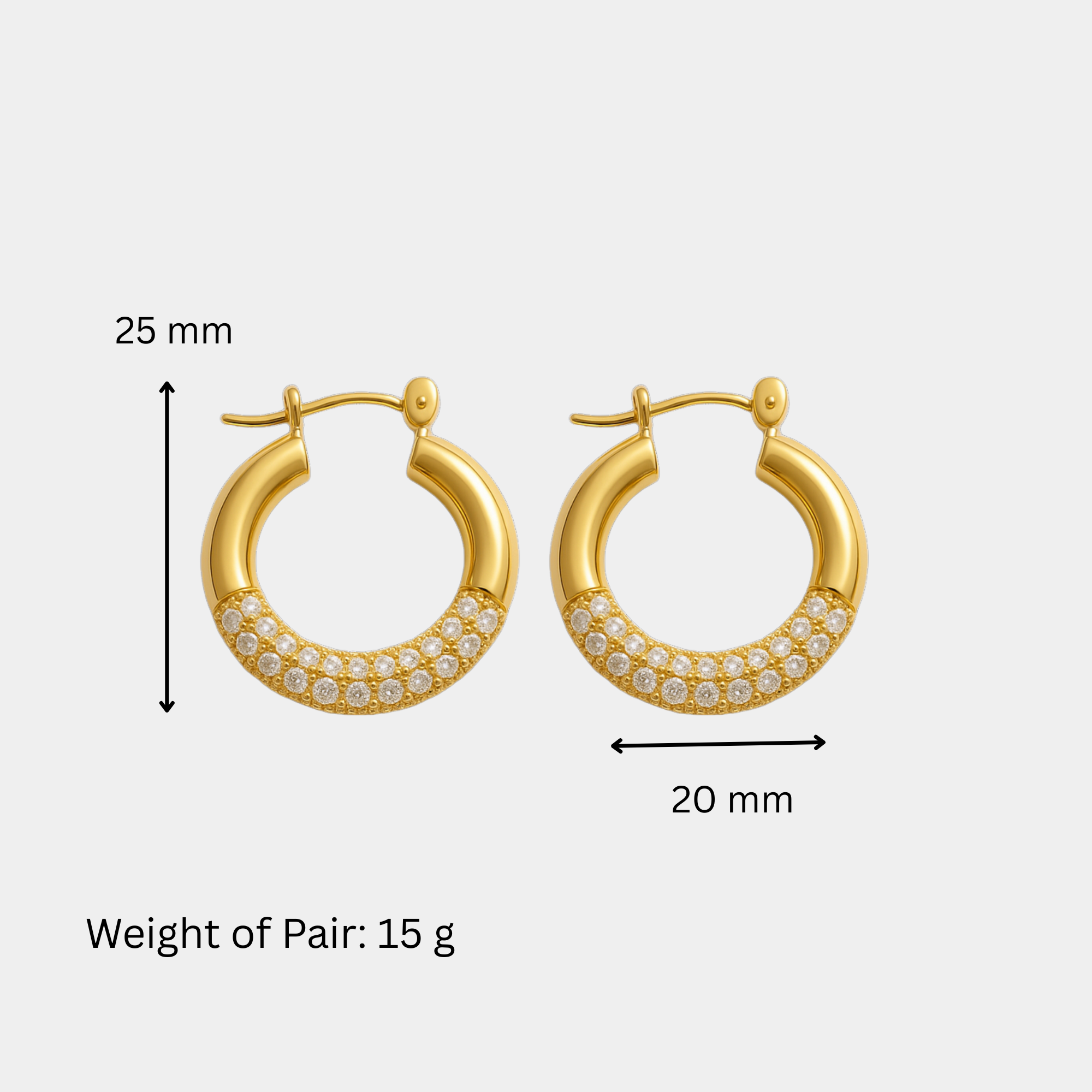 Lustre Luxe Hoops