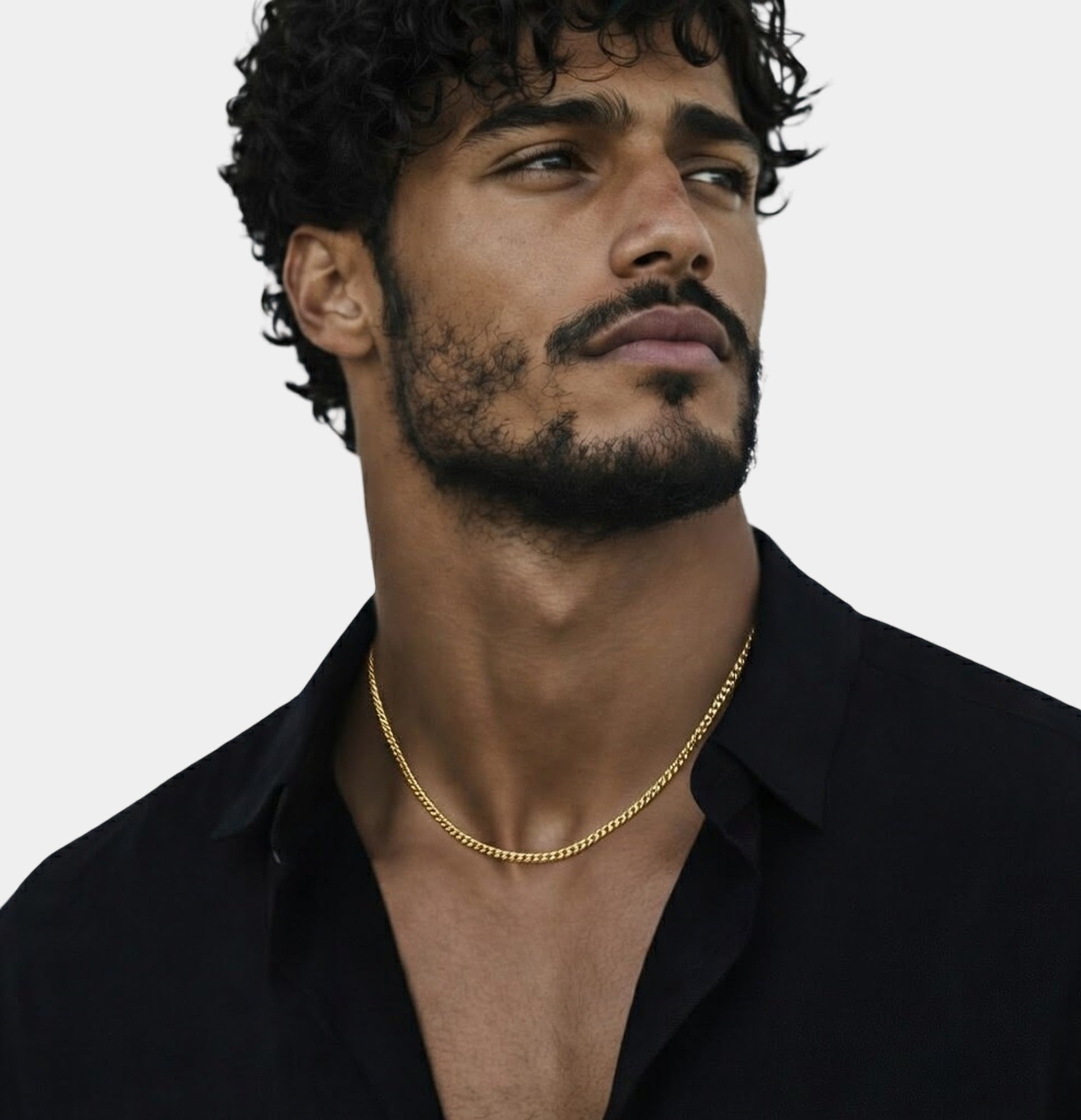 18K Gold Diamond Edge Cuban Chain