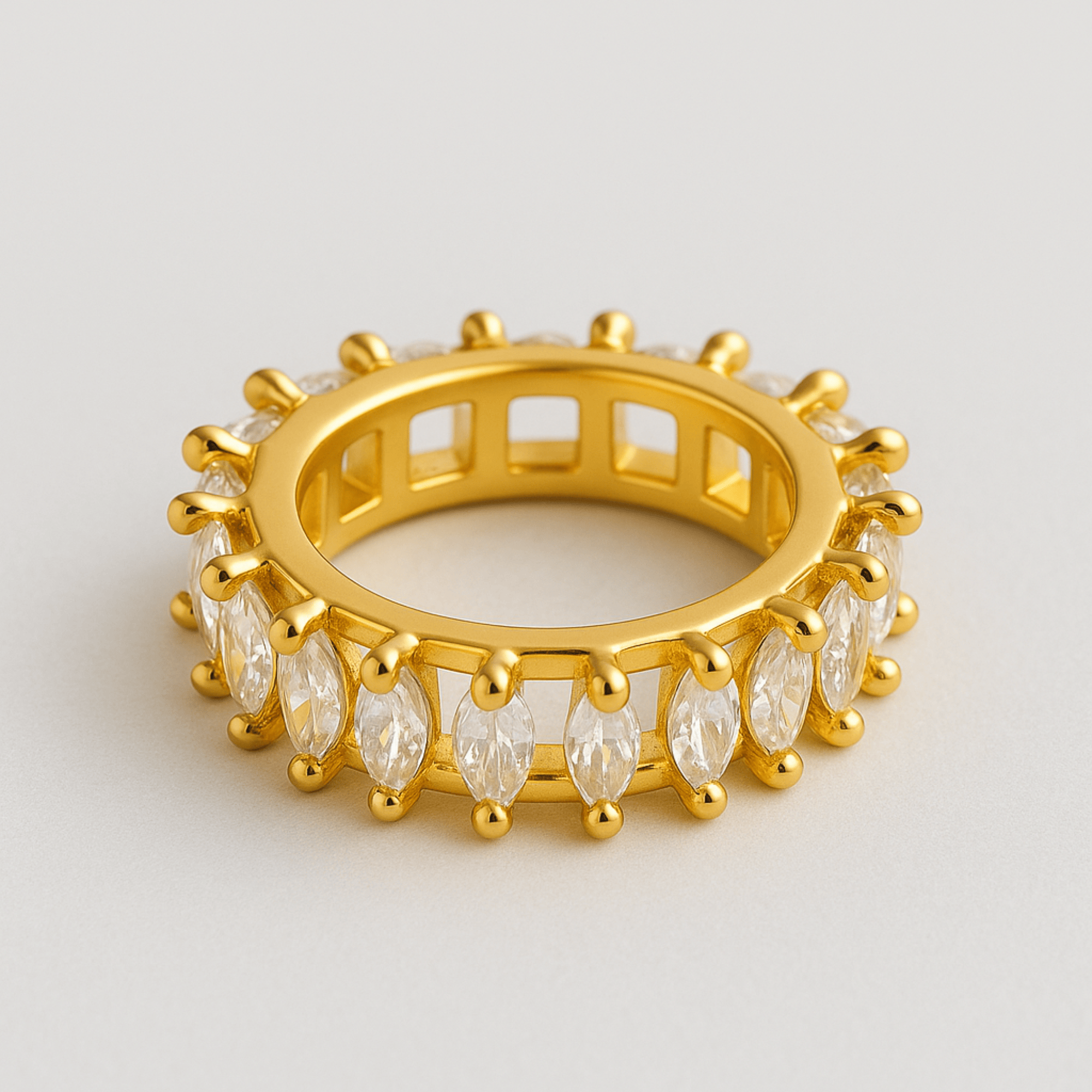 Marquise Cut Zircon Ring