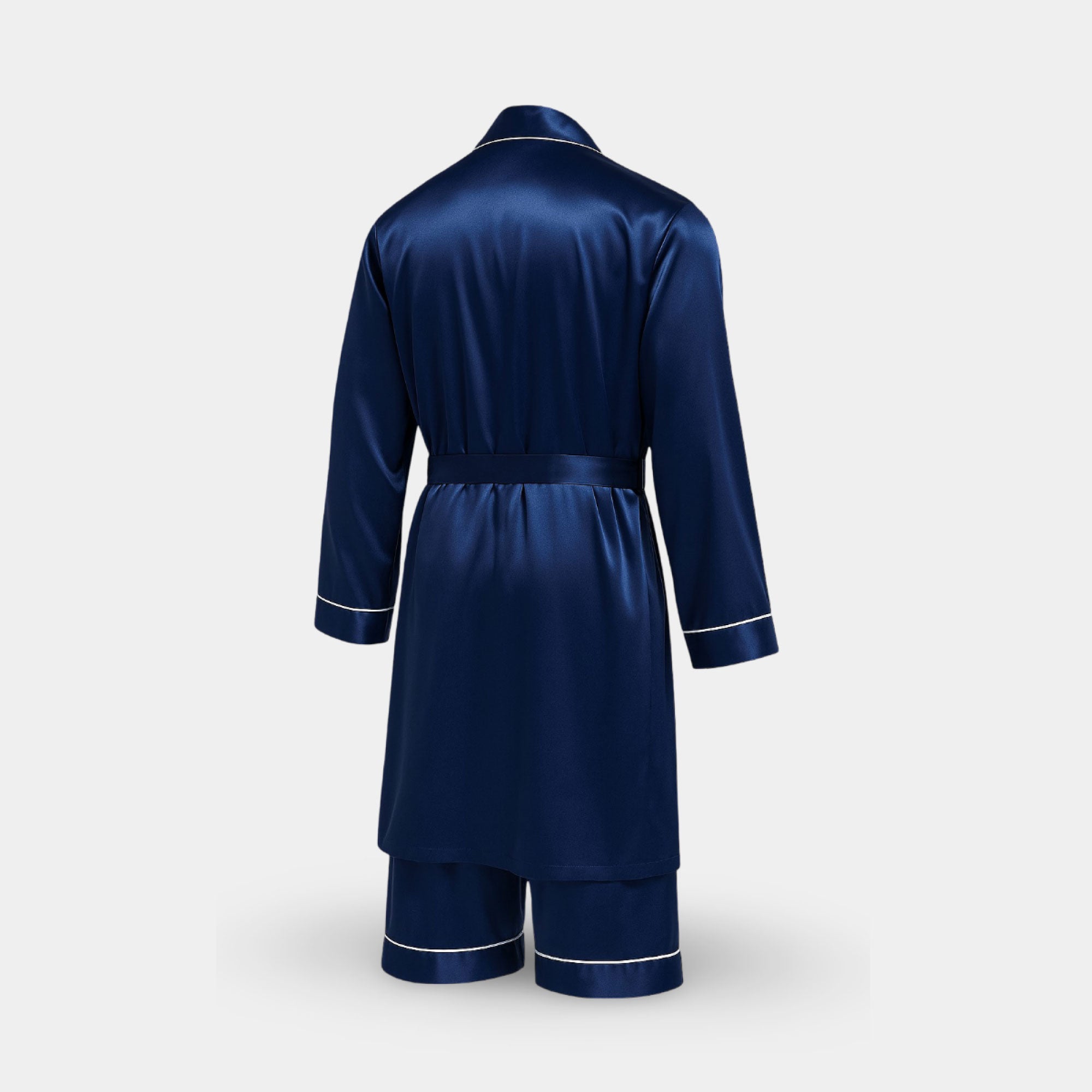 Satin Kimono Robe & Shorts Set