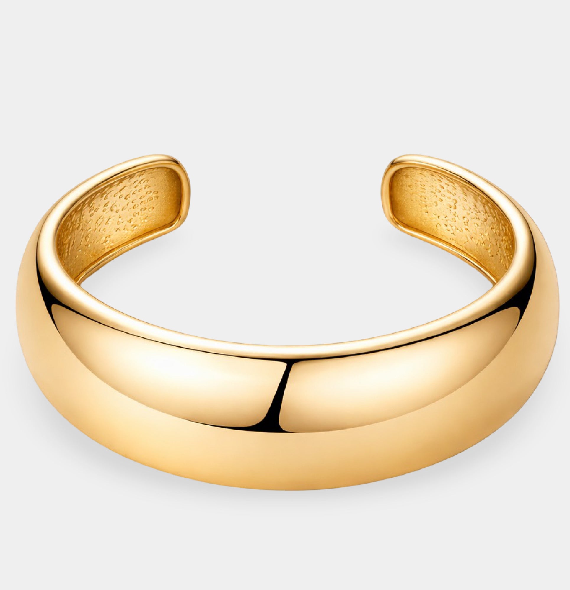 14K Gold Plated Aurora Bold Chunky Cuff Bangle