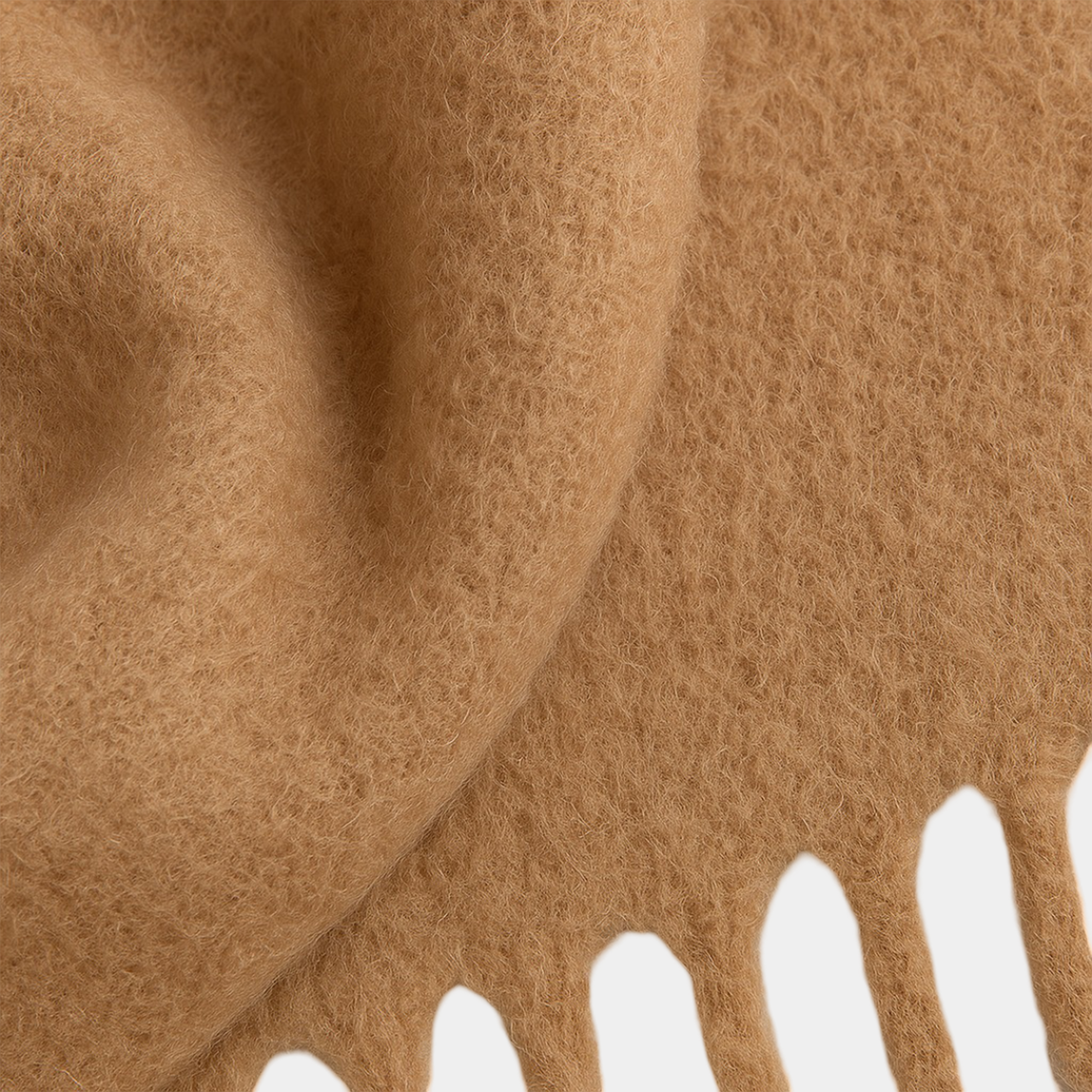 Light Khaki Chunky Winter Scarf