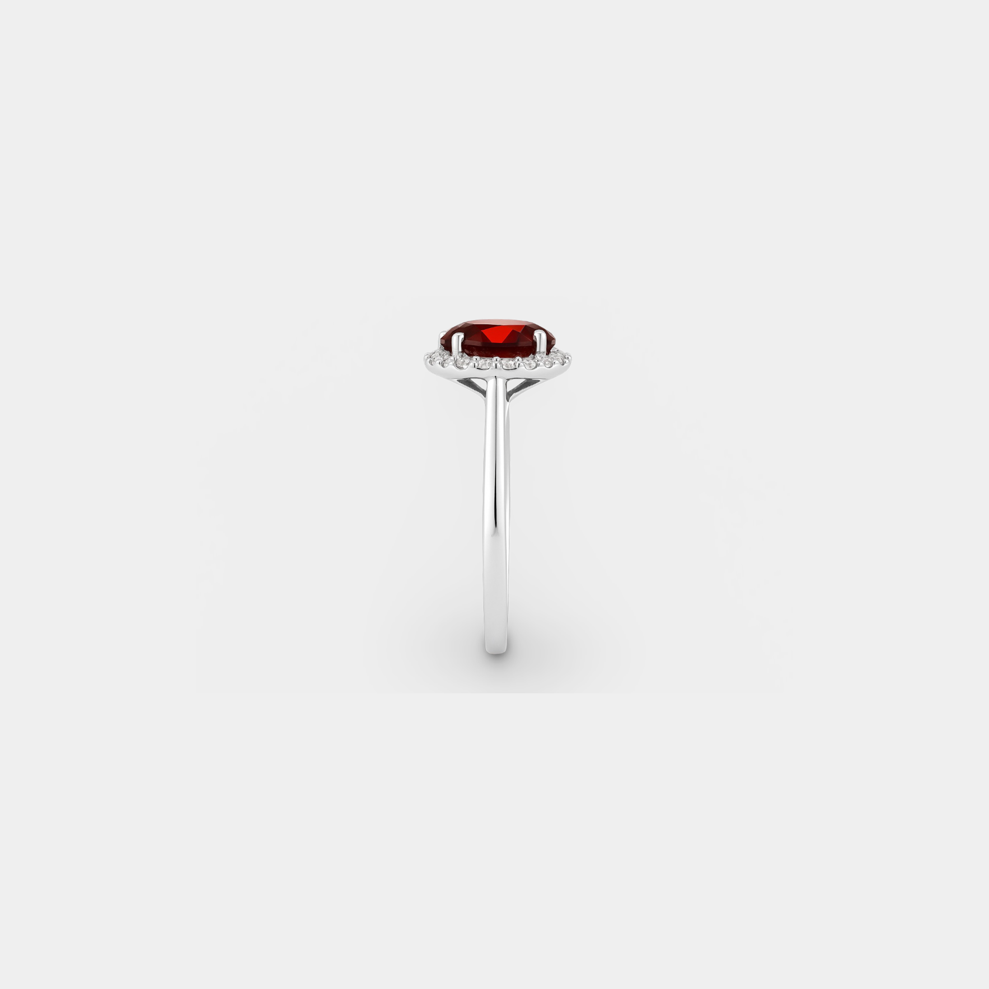 Alva Garnet Diamond Pendant Necklace - MH ELEGANCE