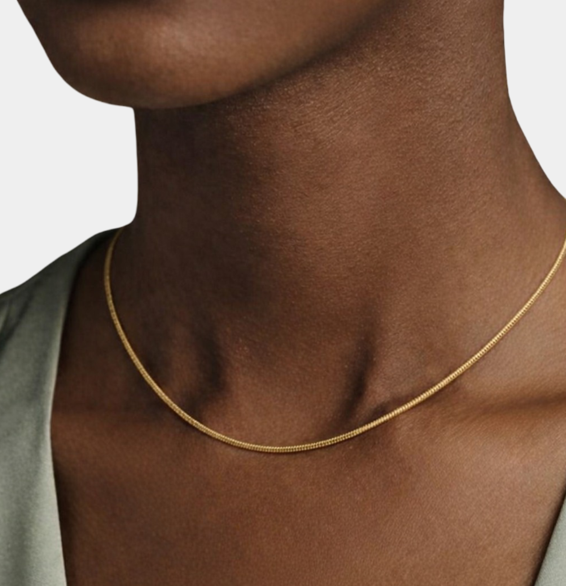 Chaîne serpent Silk Glide plaquée or 14K