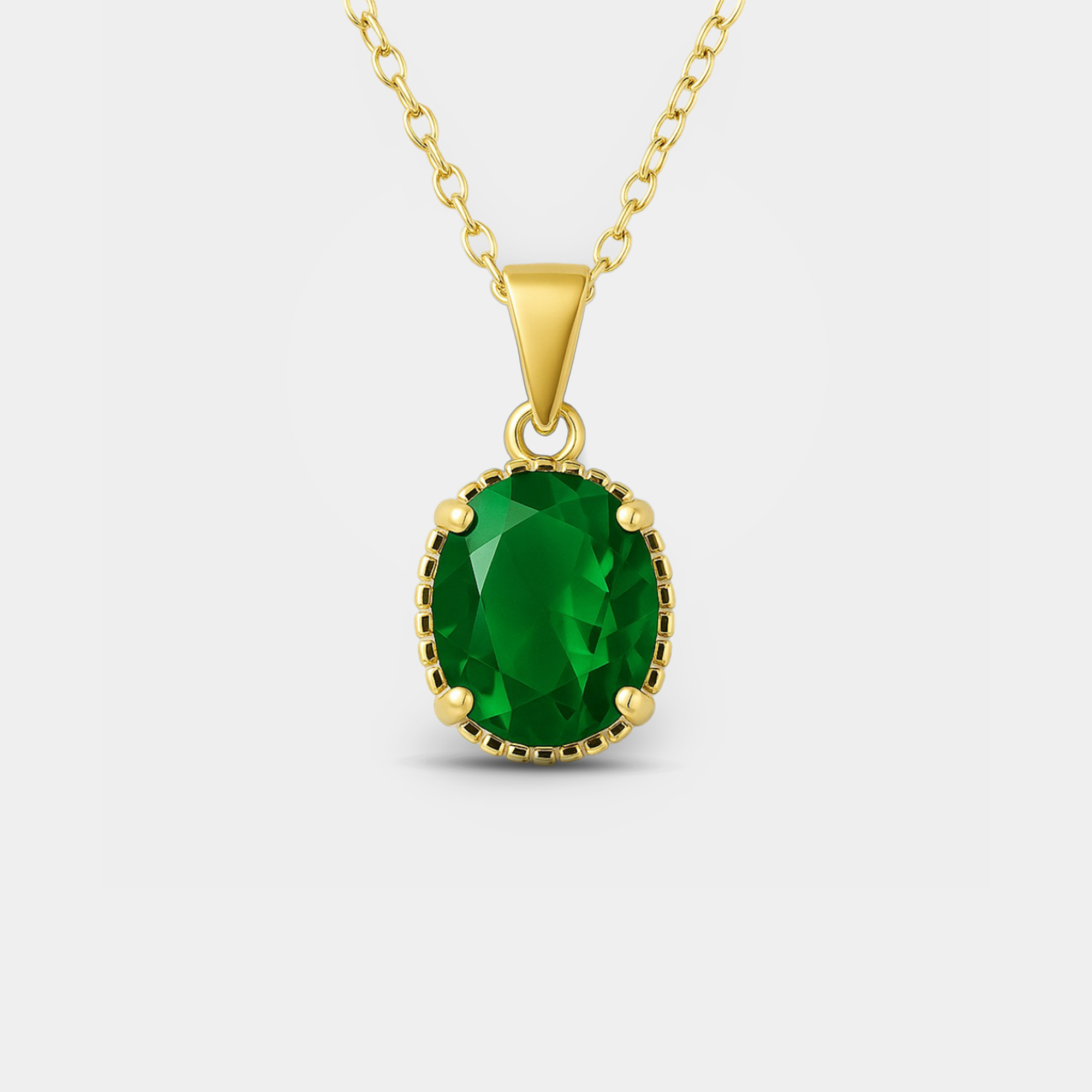 Orla Oval Solitaire Pendant