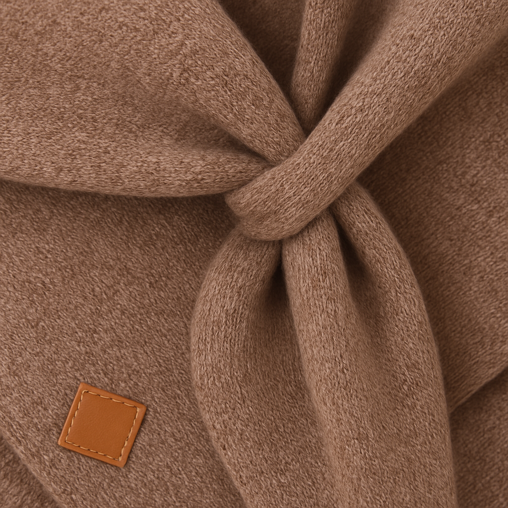 Triangle Knit Scarf Wrap