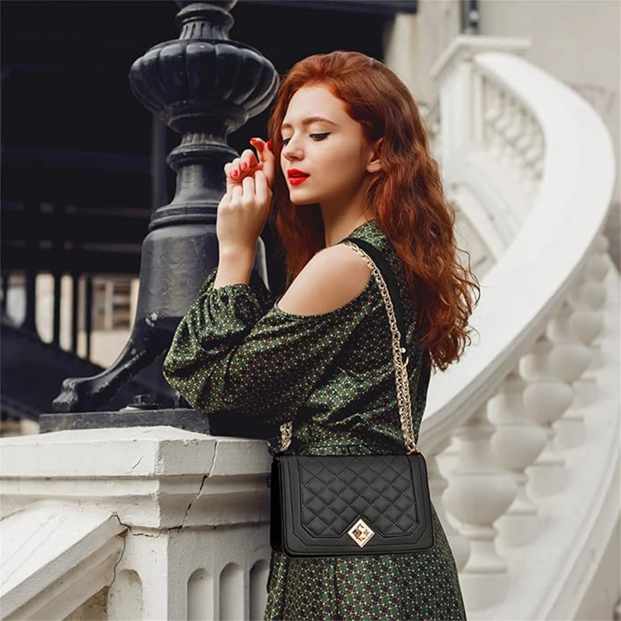 Marilyn Black Crossbody Bag