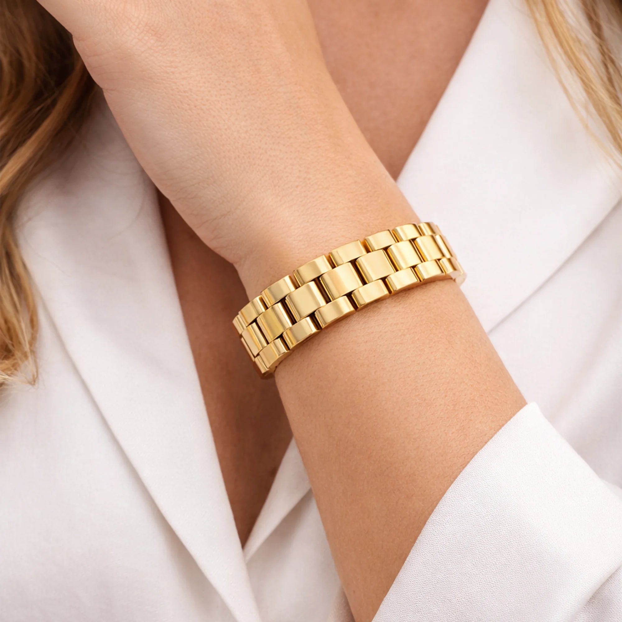 Watch-Style Chain Bracelet