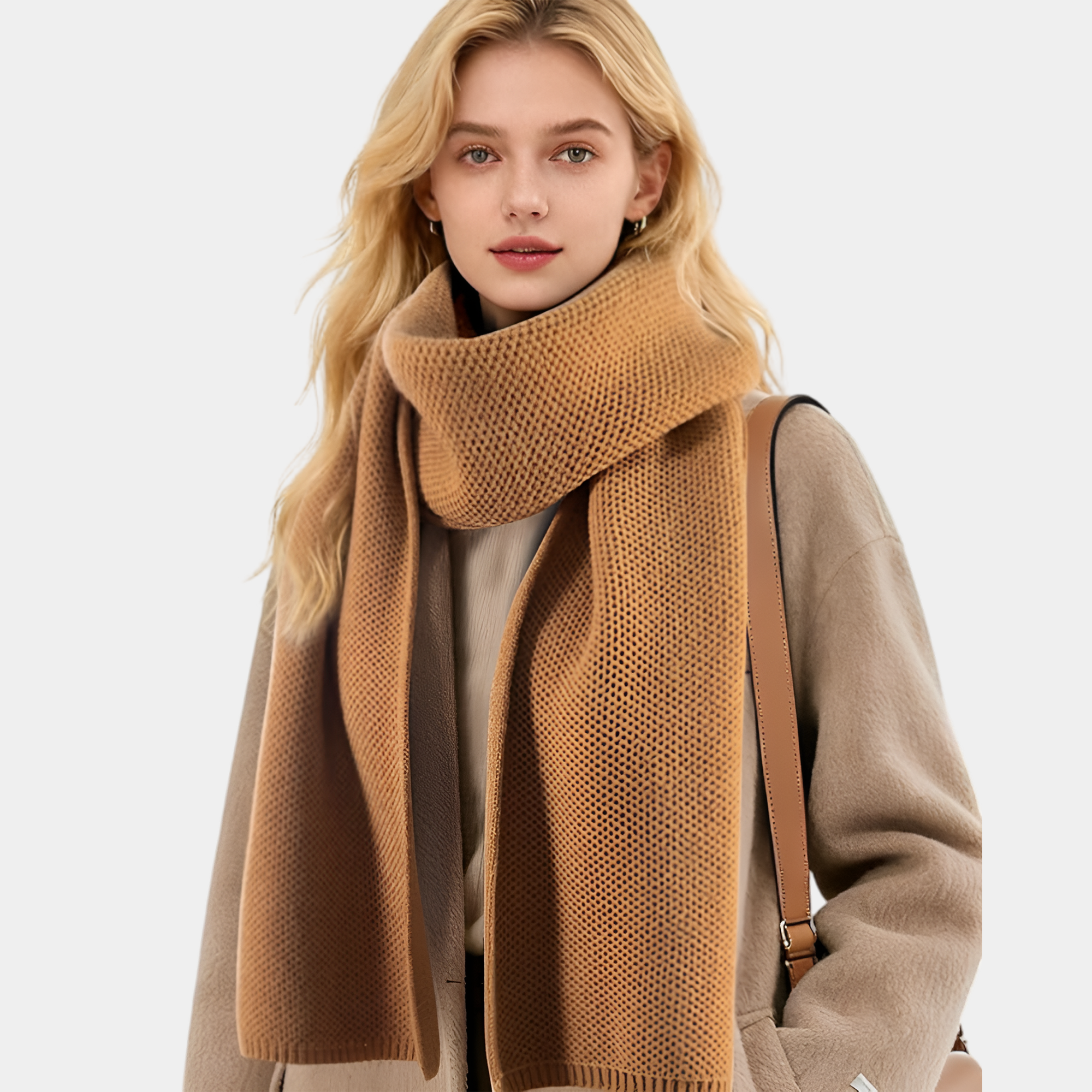 Long Chunky Knit Winter Scarf