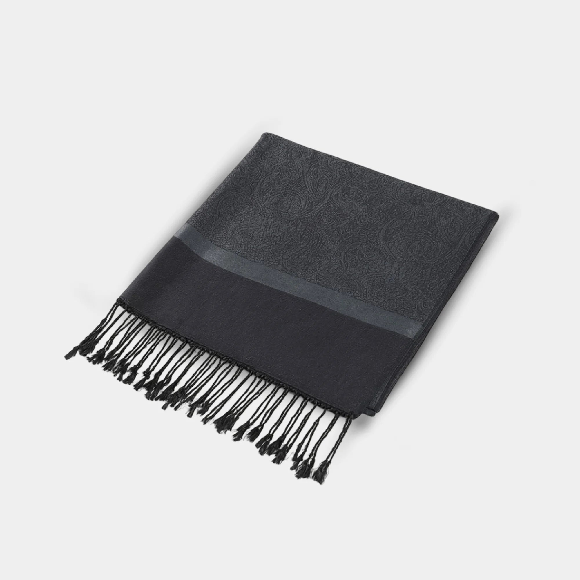 Silky Paisley Pashmina Scarf