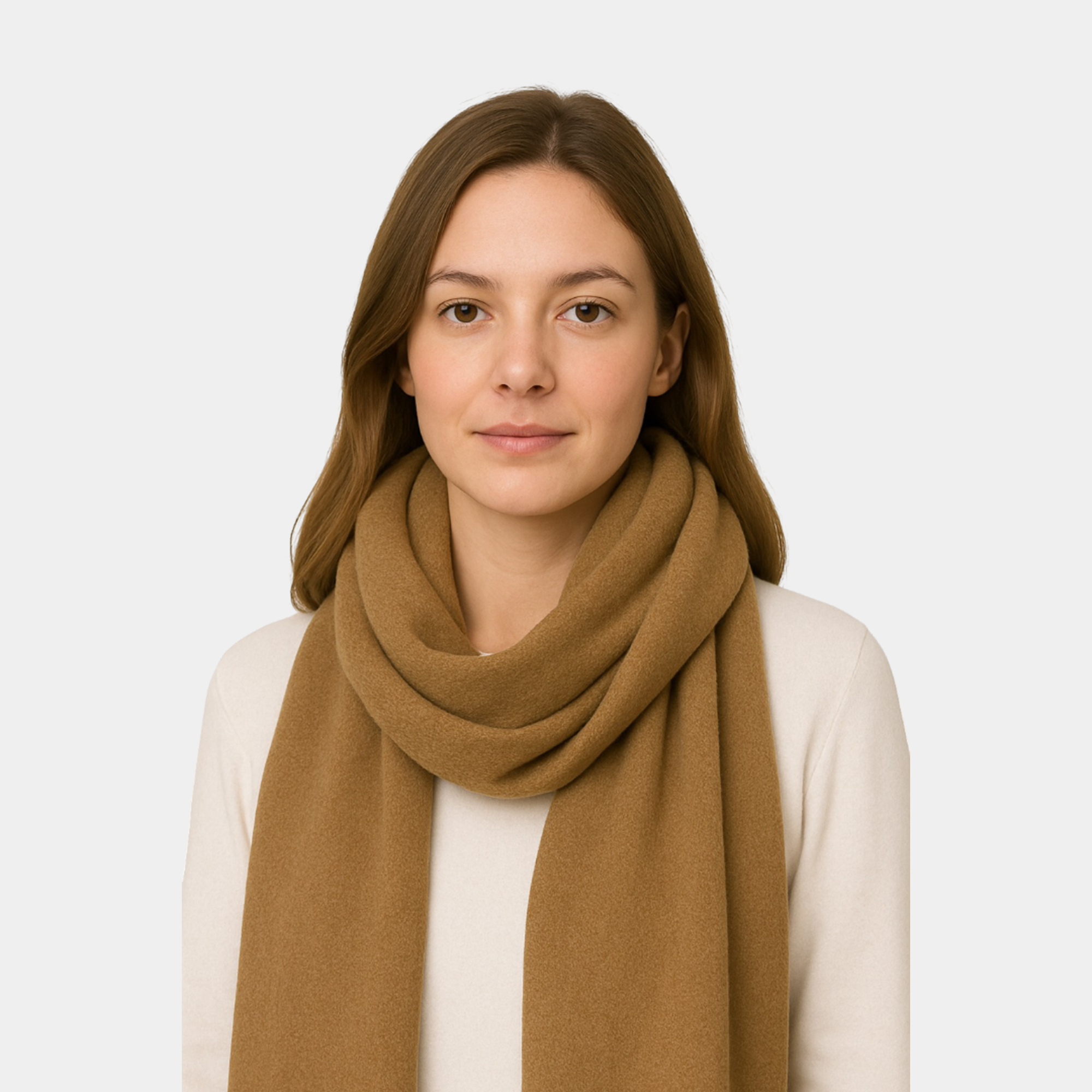 Khaki Winter Infinity Scarf