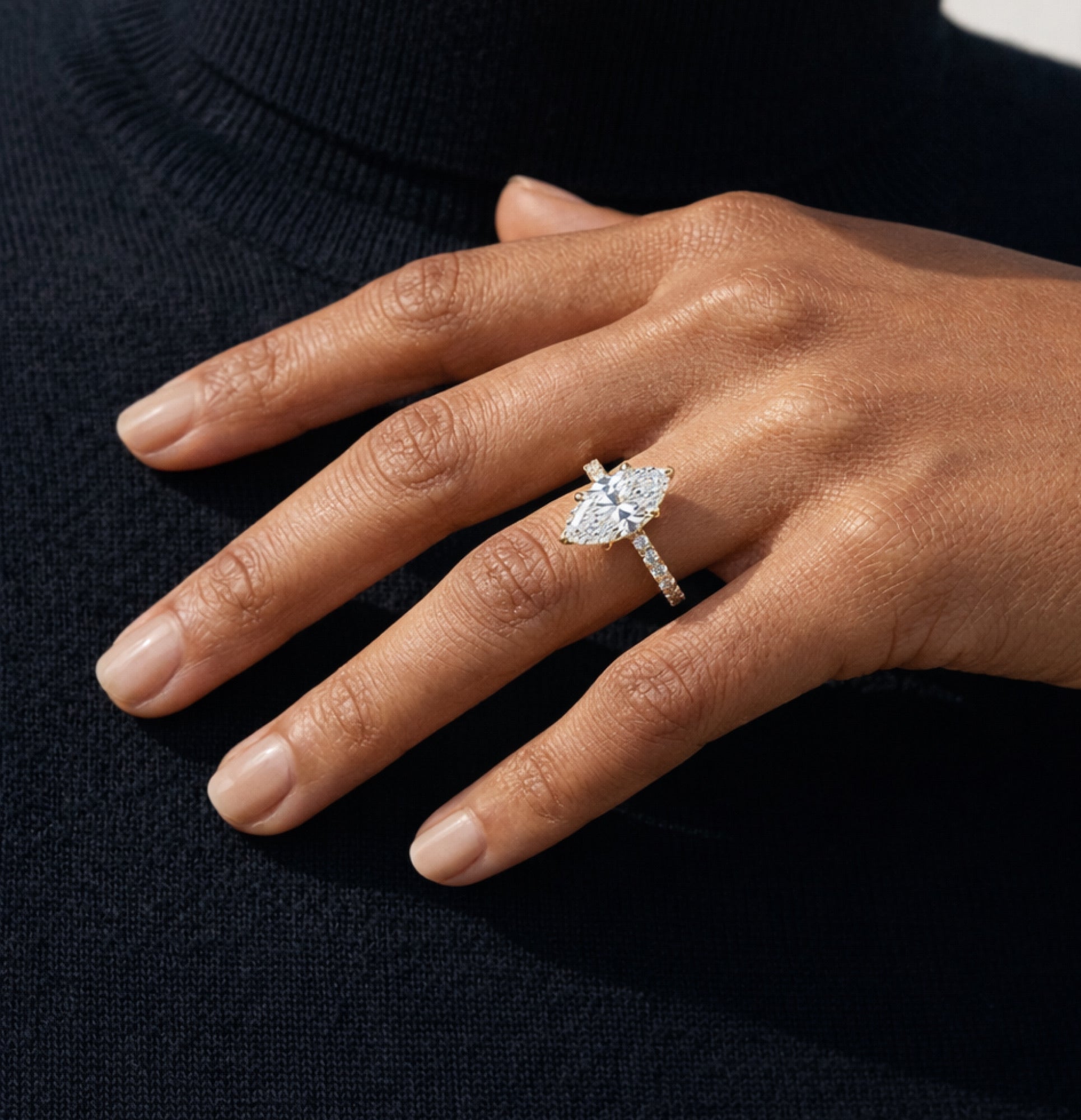 Eternal Grace Marquise Cut Engagement Ring