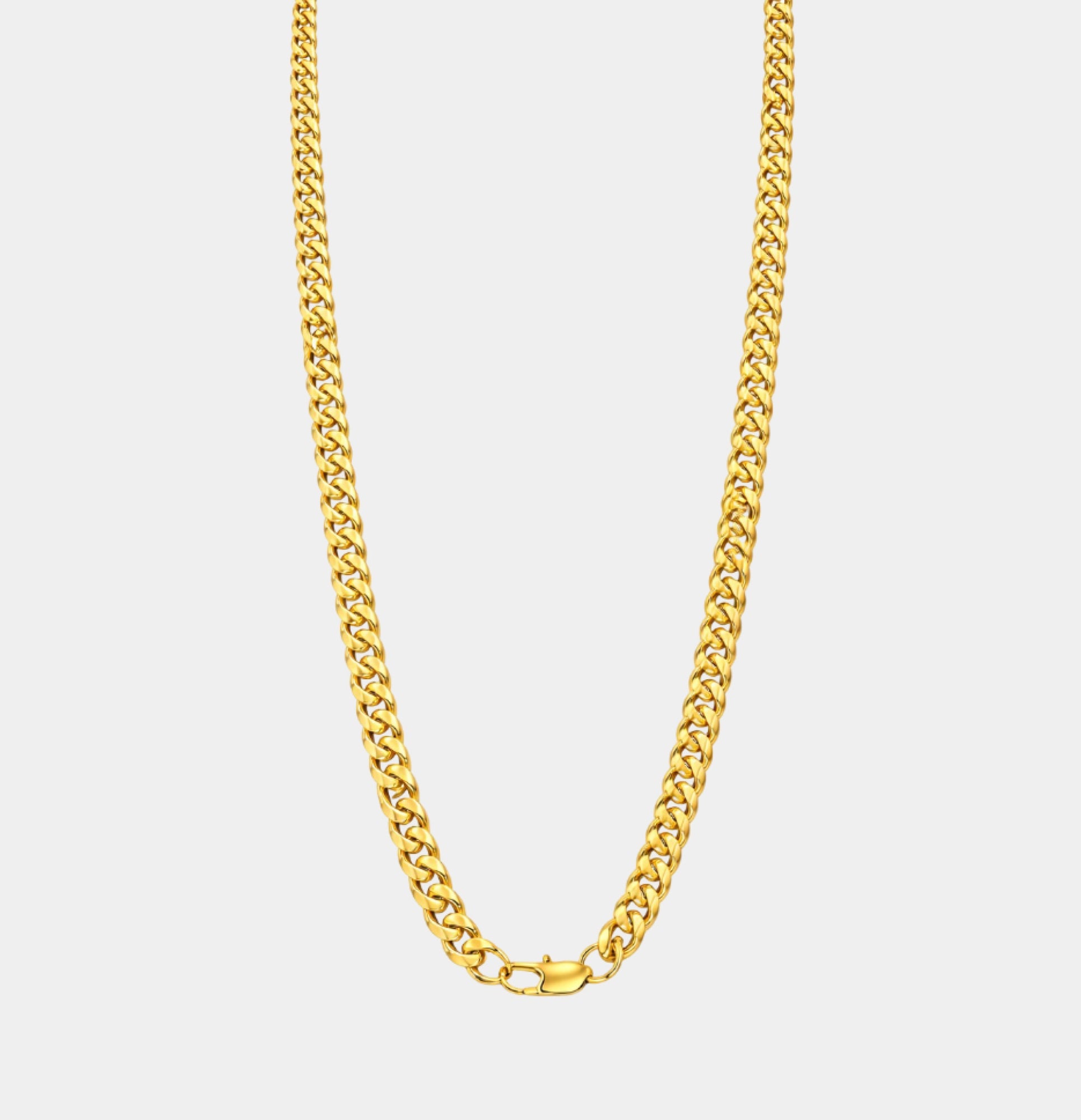 Chaîne Cubaine Bordure Diamant Or 18K | Collier de Luxe pour Homme | Pendentif Premium Or – MH ELEGANCE