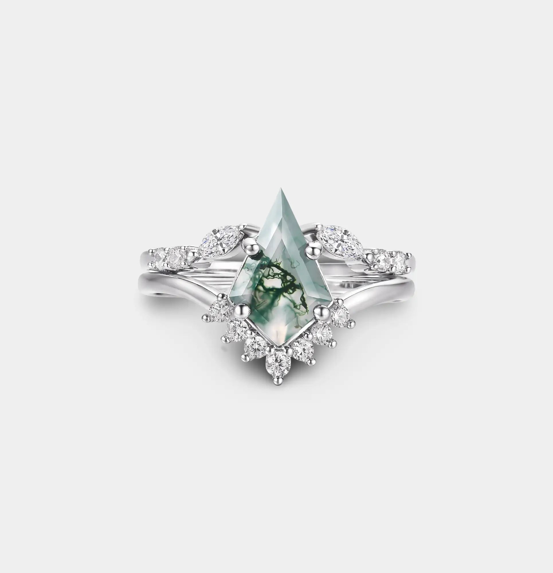 925 Sterling Silver Nature Kite Promise Ring - MH ELEGANCE - 925 Sterling Silver Nature Kite Promise Ring - Ring