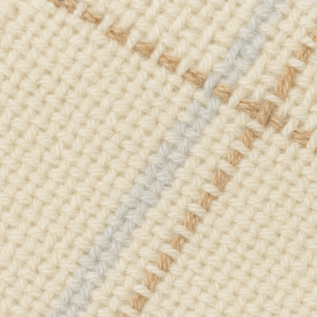 White Lattice Pashmina Shawl