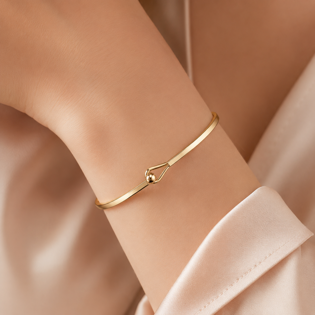 Dainty Gold Cuff Bracelet | Handmade Minimalist Luxury | Everyday Elegance