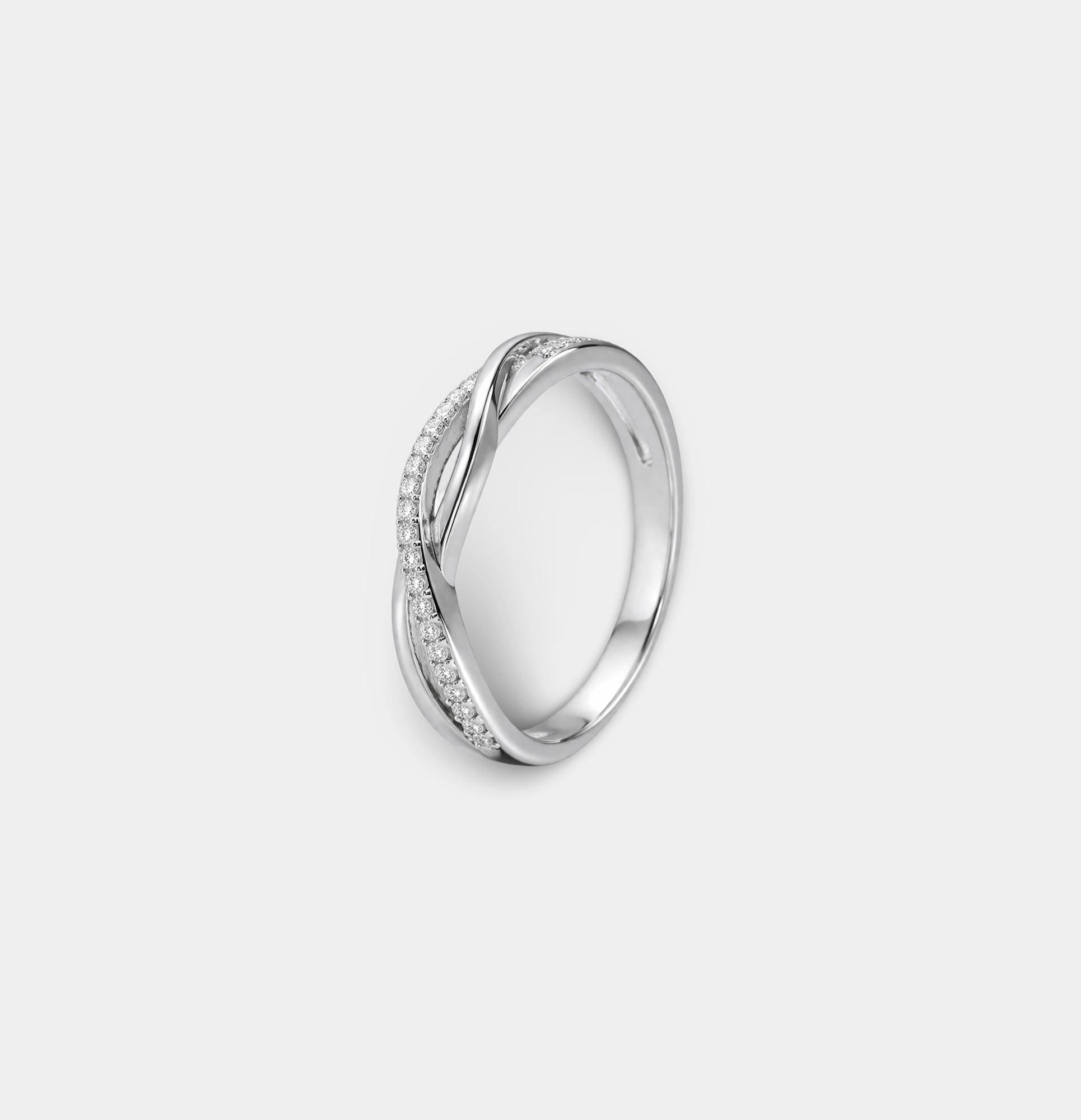 Stainless Steel Infinity Wave Knot Statement Ring
