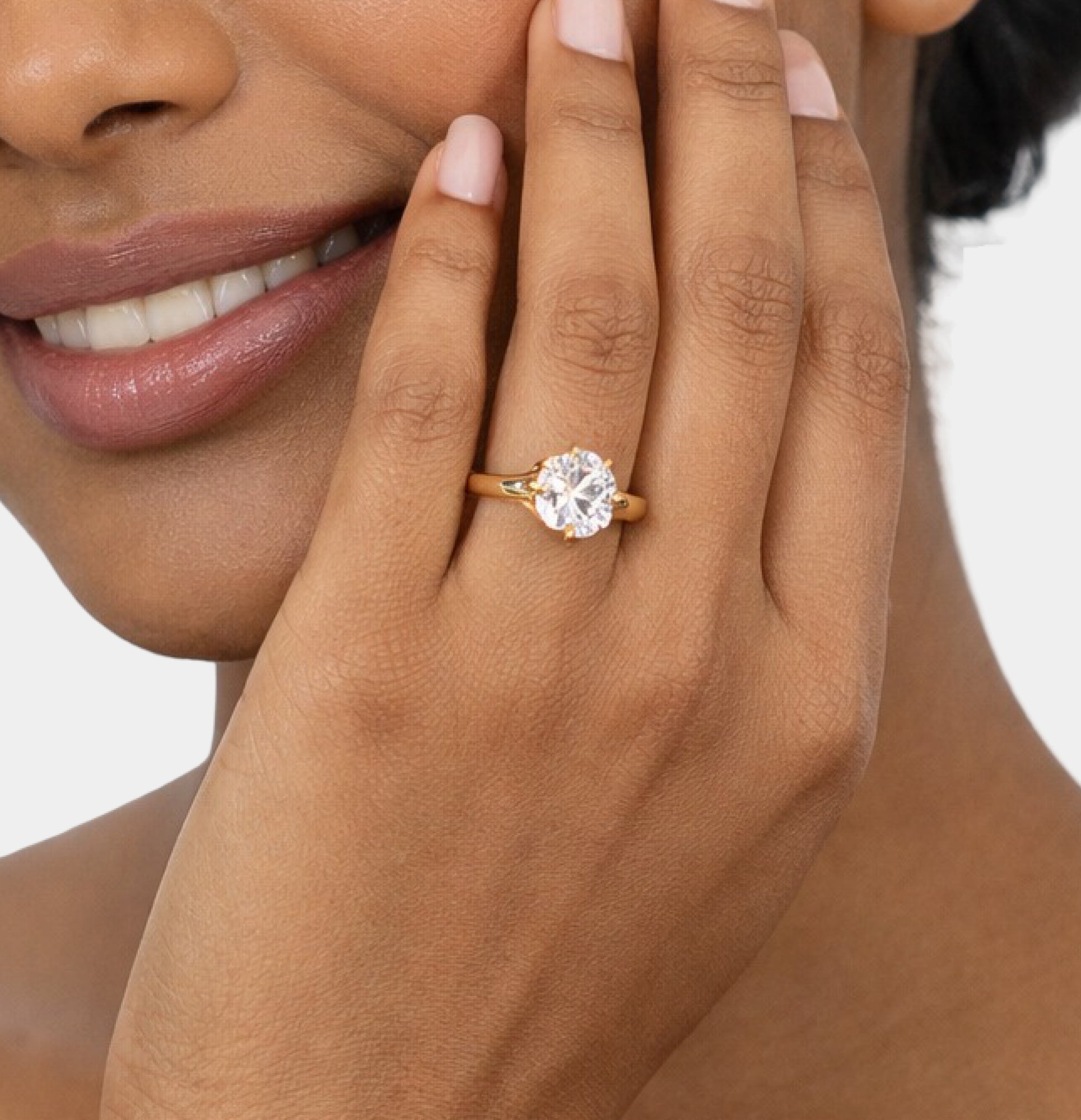 Sterling Silver Graceful Glow Oval Engagement Ring