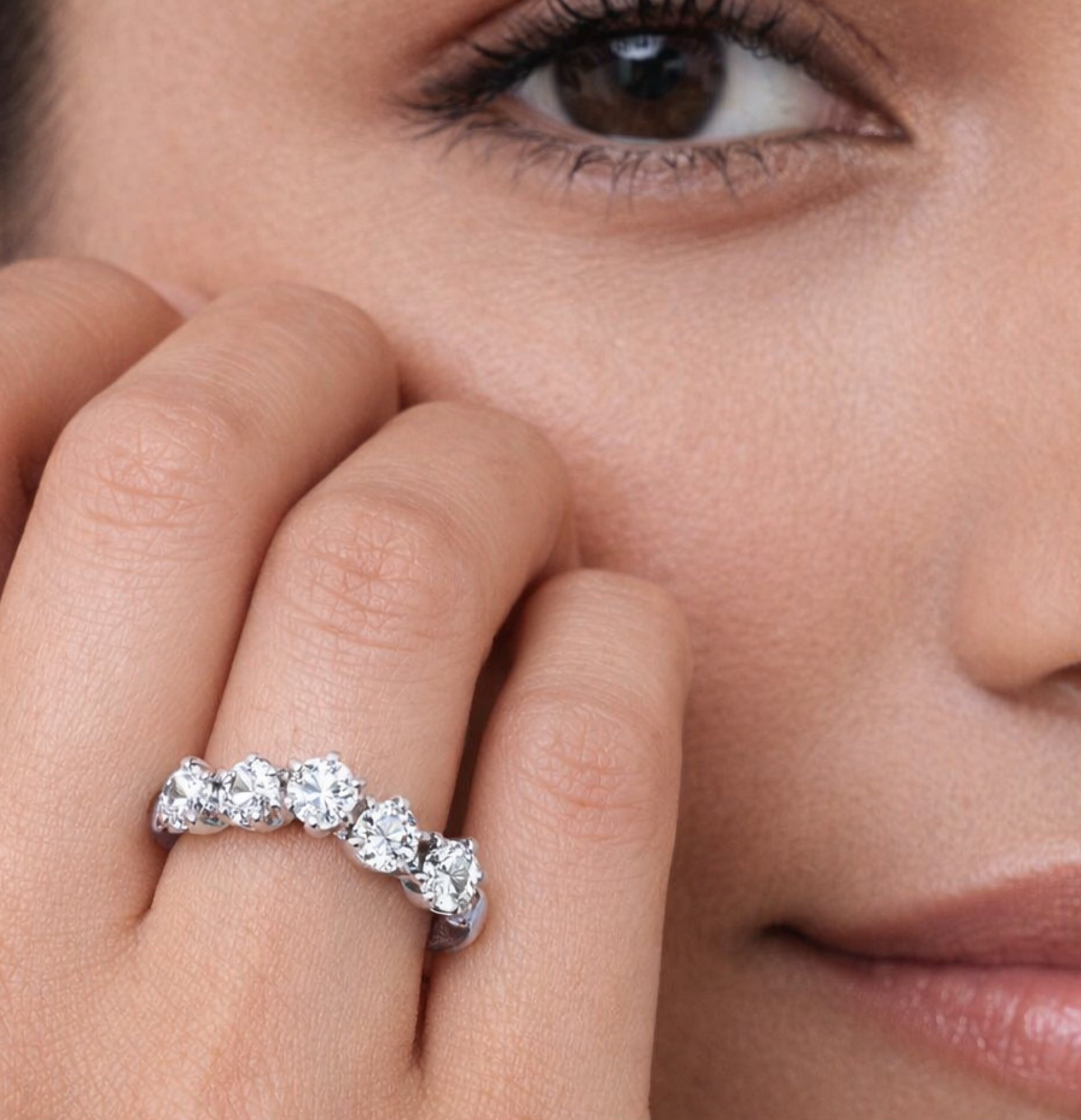 Eternal Radiance Moissanite Eternity Band