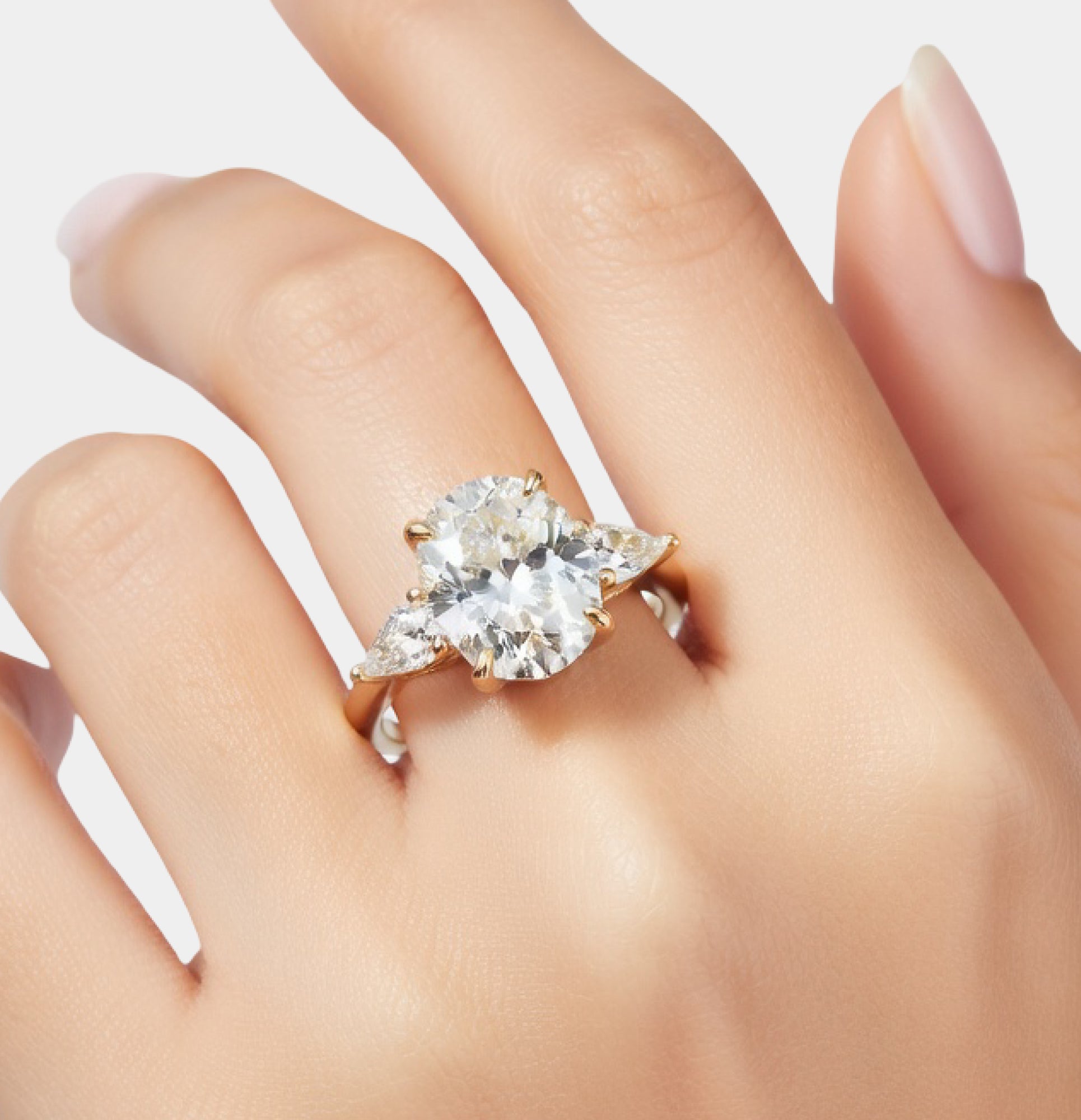 Sterling Silver Timeless Trio Engagement Ring