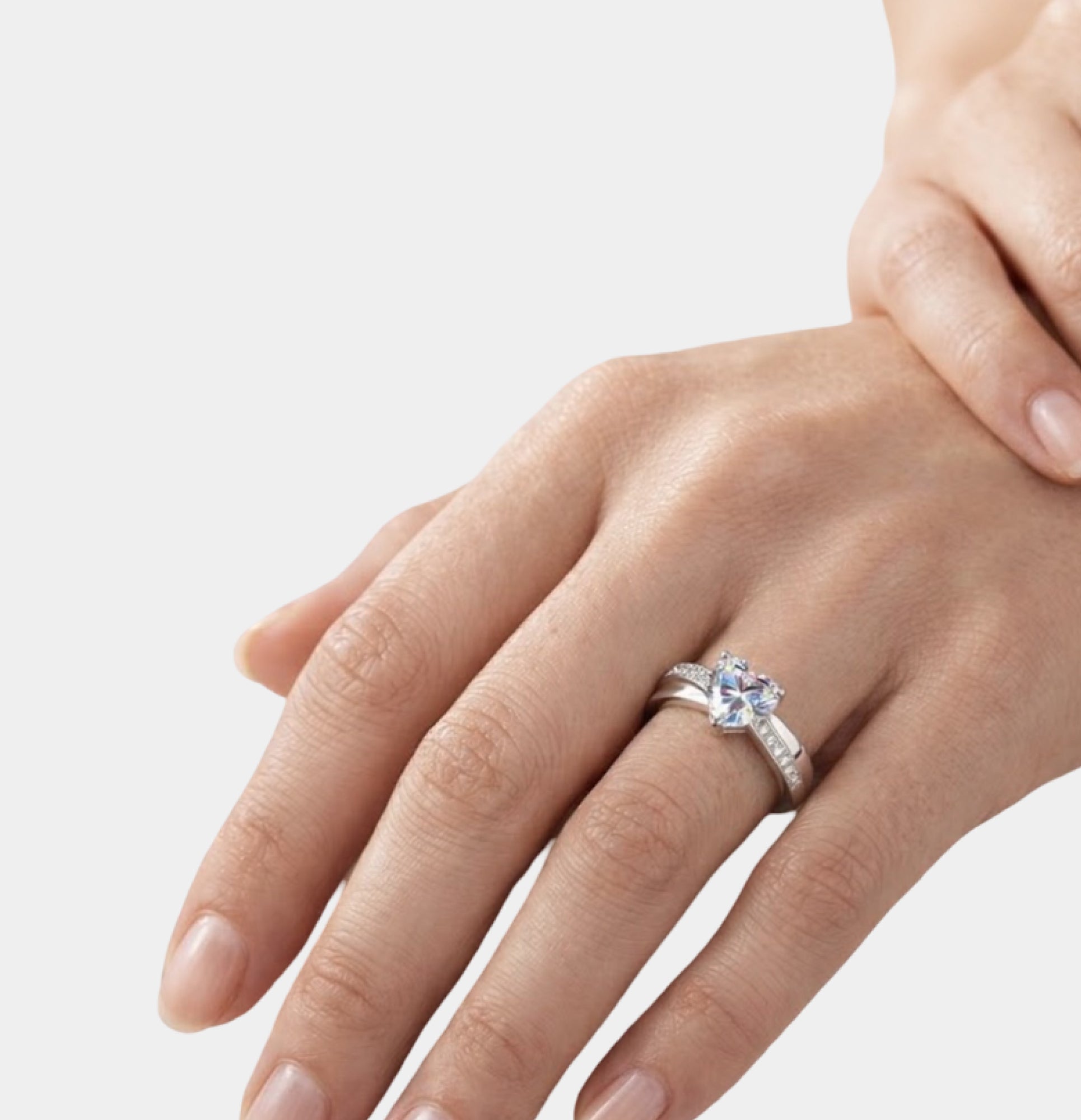 Sterling Silver Forever Heart Promise Ring