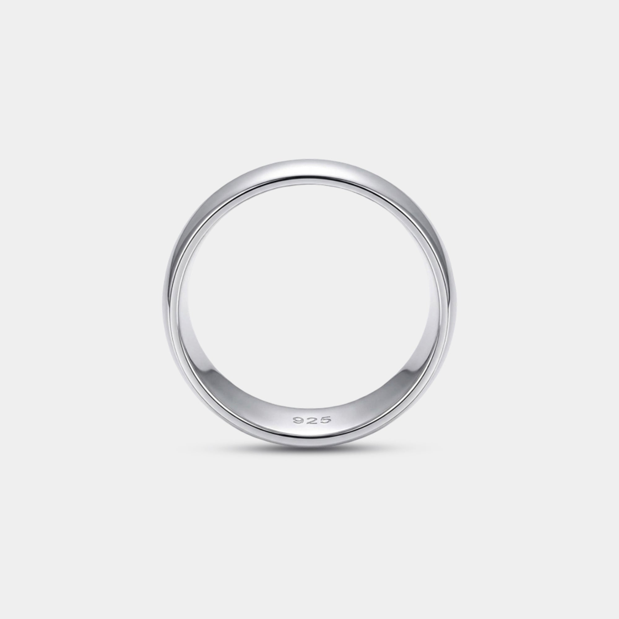 Sterling Silver Classic Shine Wedding Band