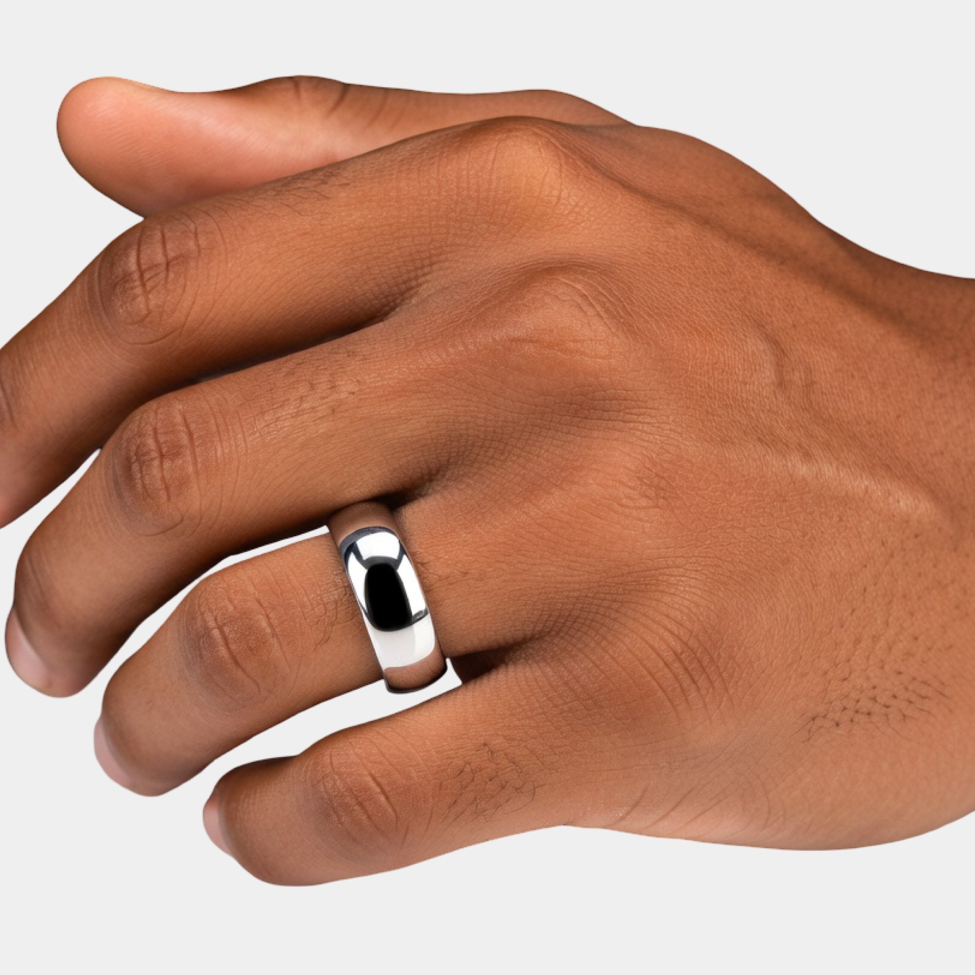 Sterling Silver Classic Shine Wedding Band