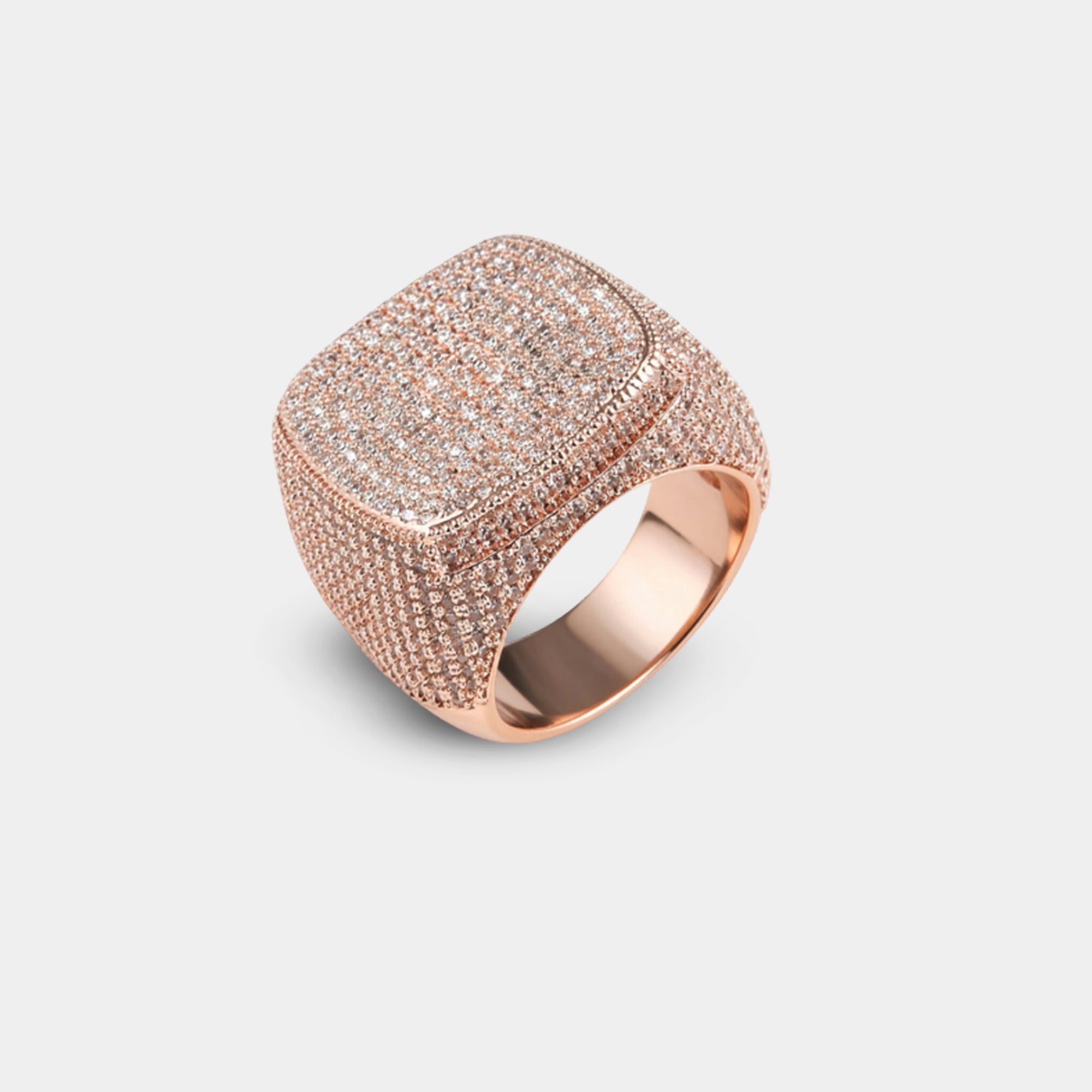 18K Gold Plated Hip Hop Bling Urban Iced Ring