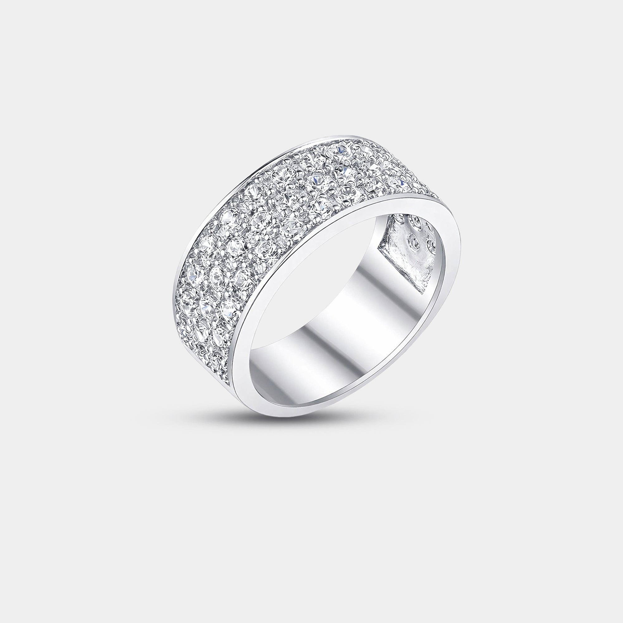 Bague de mariage Titan Luxe en argent sterling | Jonc premium, bijou durable