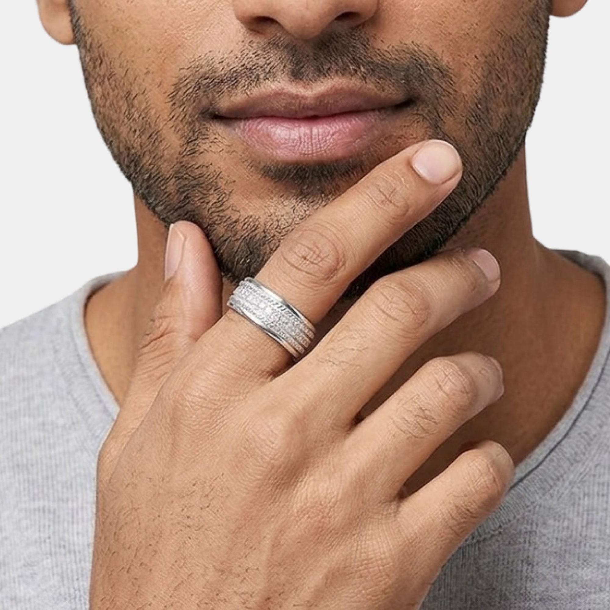 Sterling Silver Infinity Shine Wedding Ring