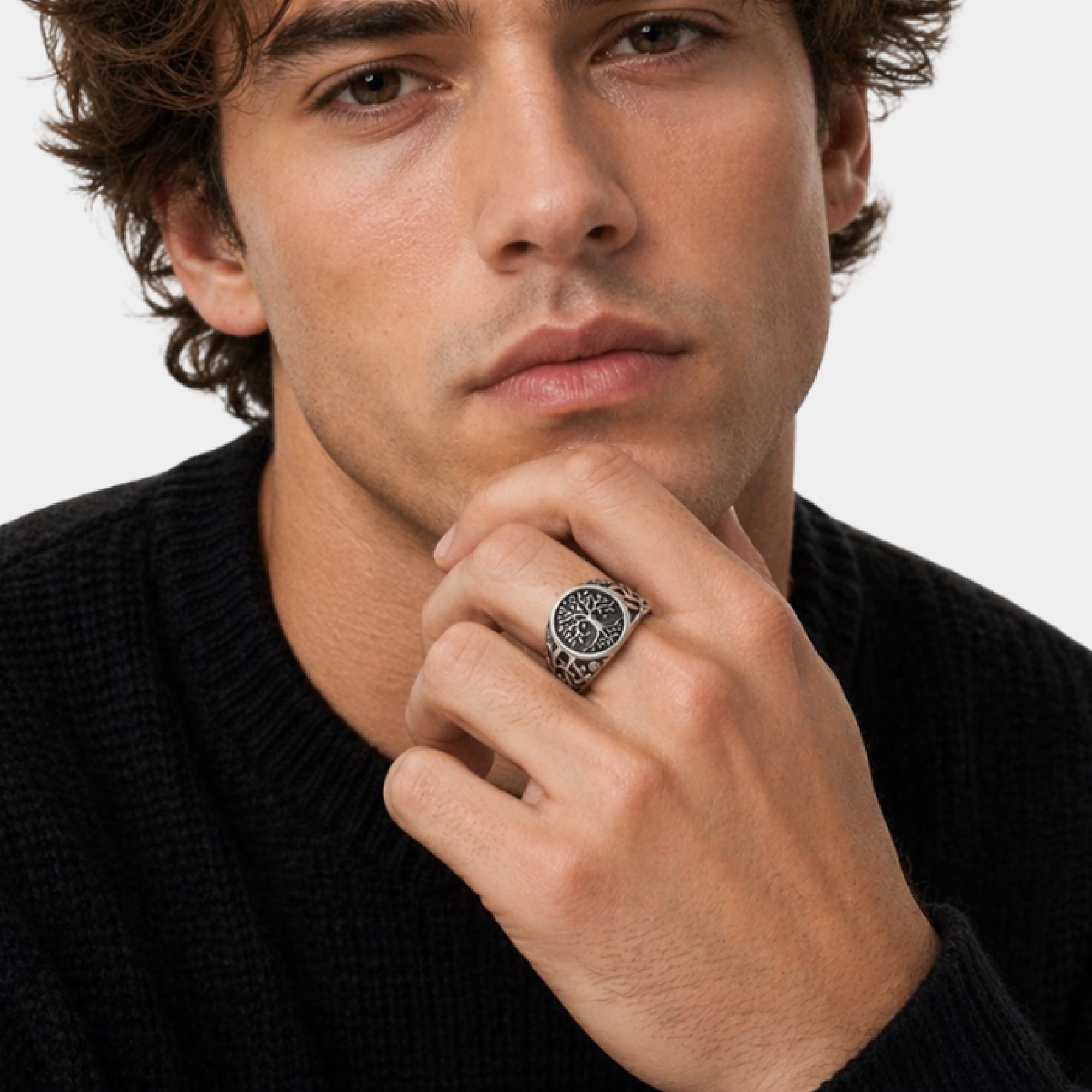 Bague unisexe Arbre de Vie en argent sterling | Bijoux spirituels significatifs | Nature – MH ELEGANCE
