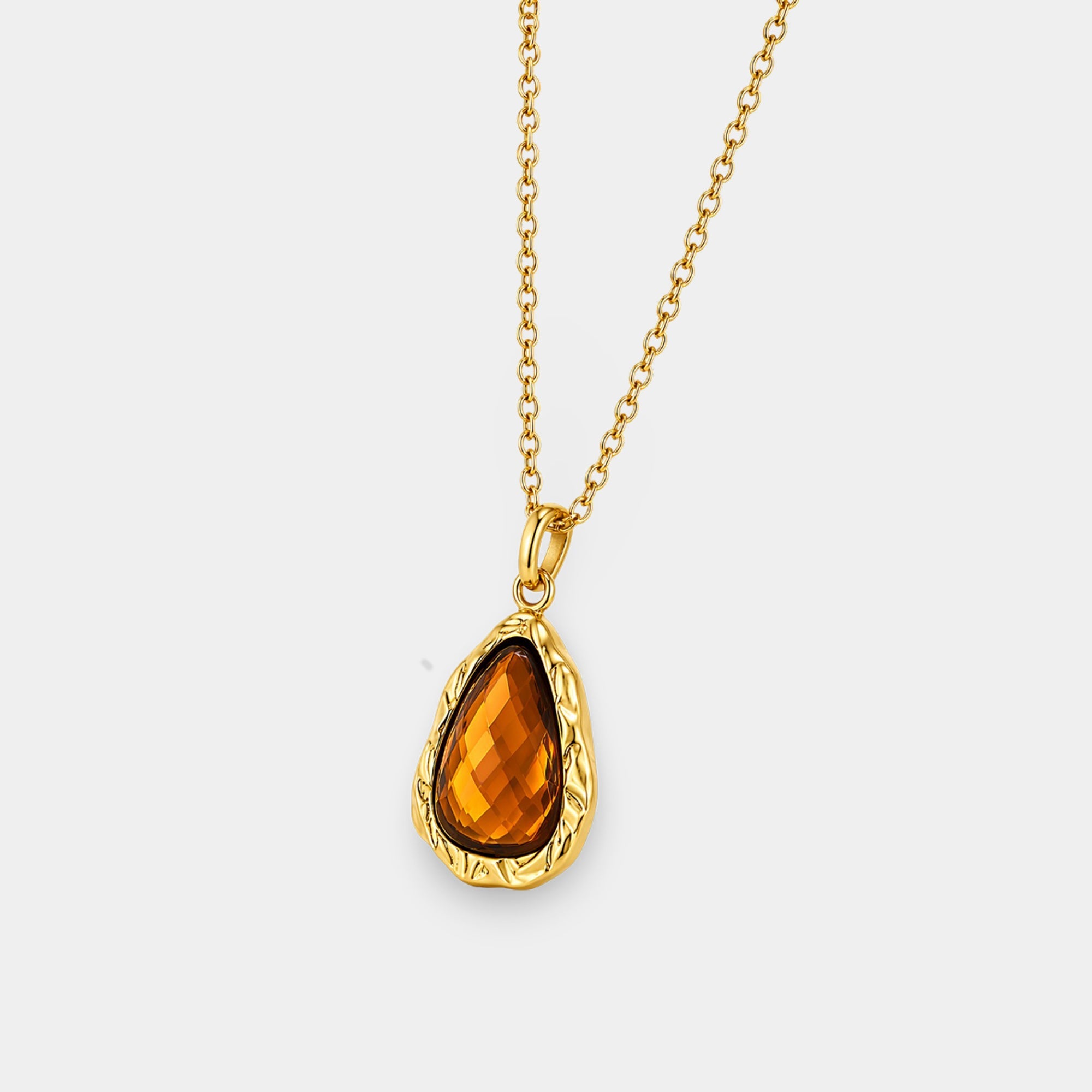 Teardrop luxury necklace dimensional sparkle