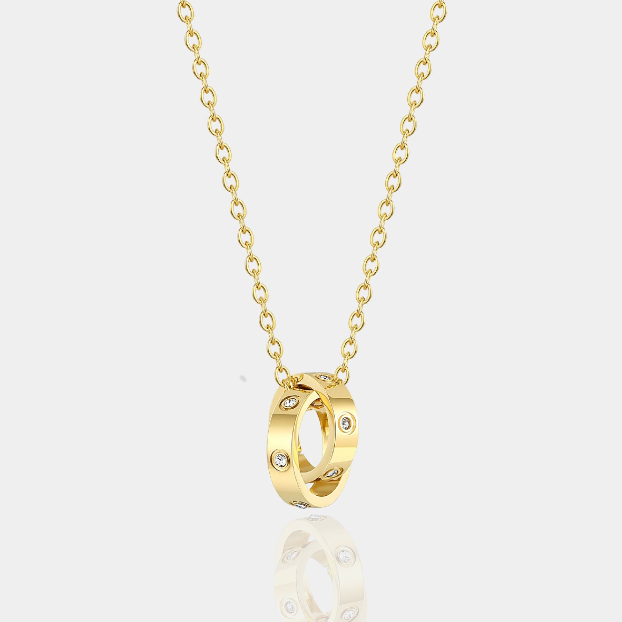 Eternal Bond Interlocking Circle Love Necklace | Infinity Symbol | Pendant – MH ELEGANCE