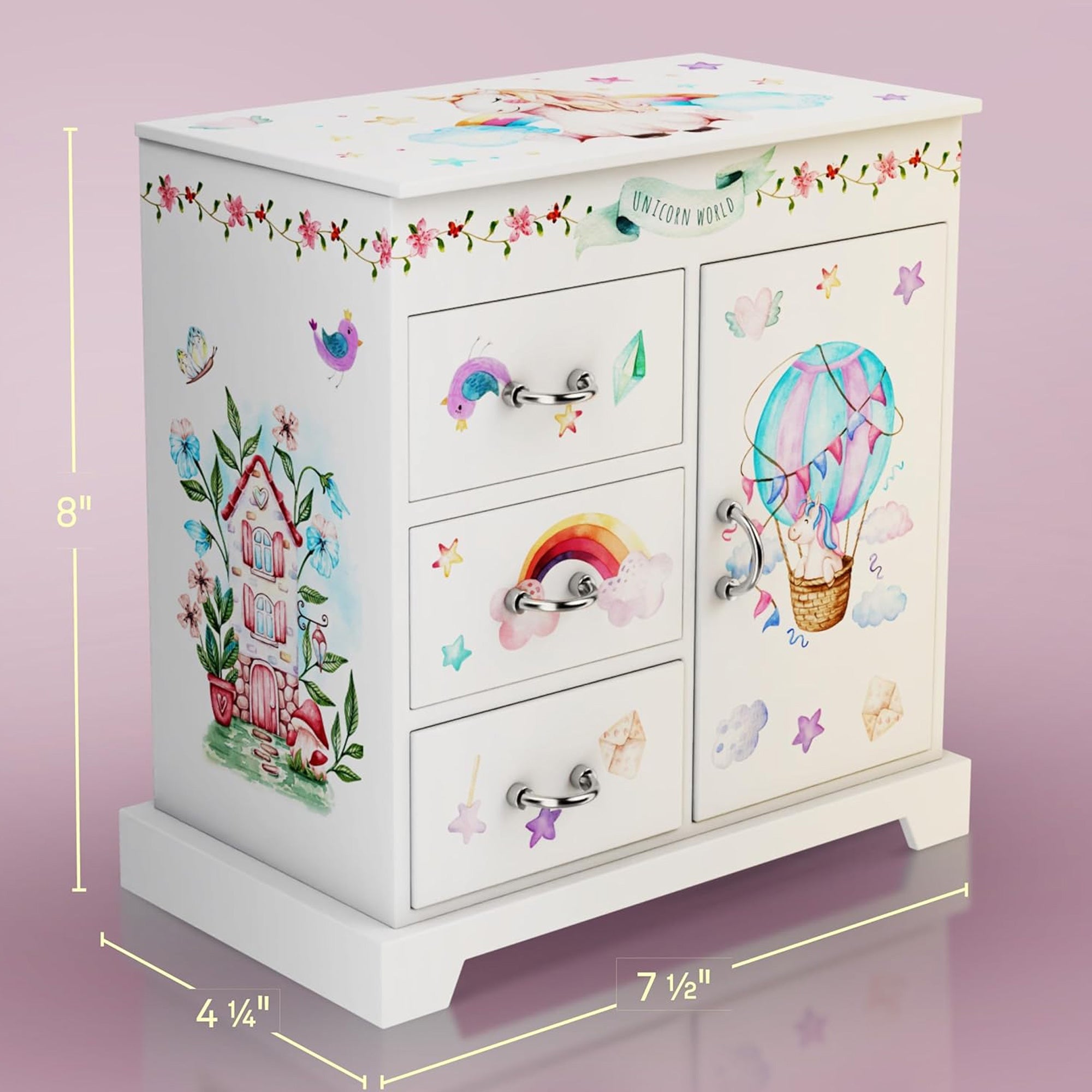 Unicorn Musical Jewelry Box for Kids