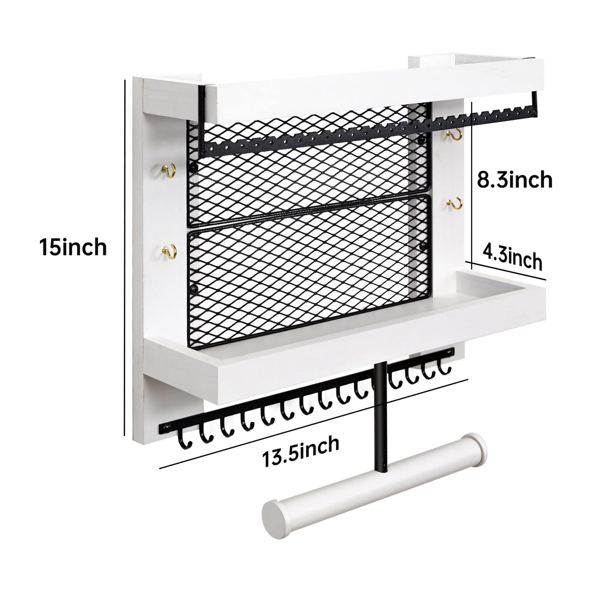 Hanging Jewelry Organizer Wall Mounted