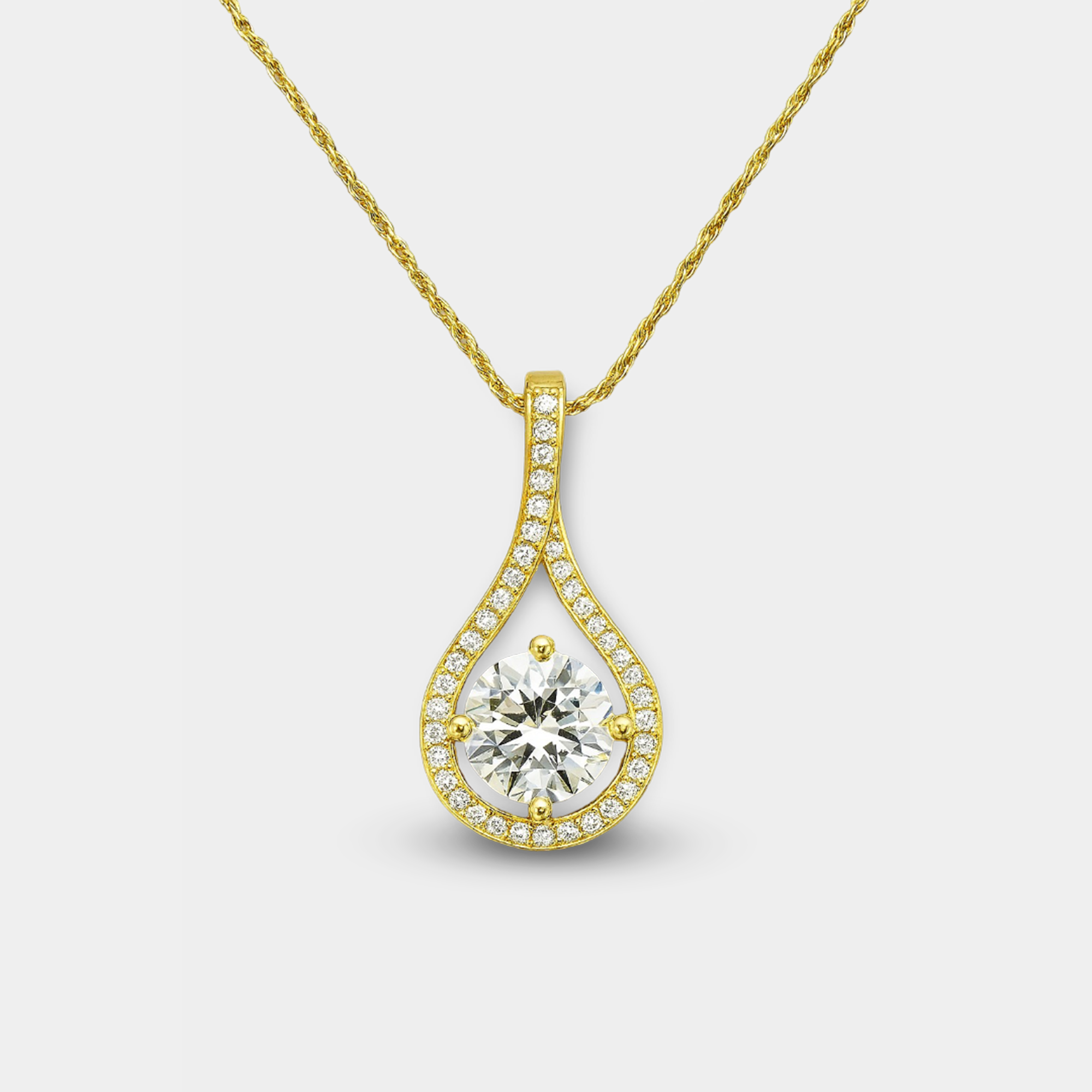 Moissanite Pendant Necklace for Women