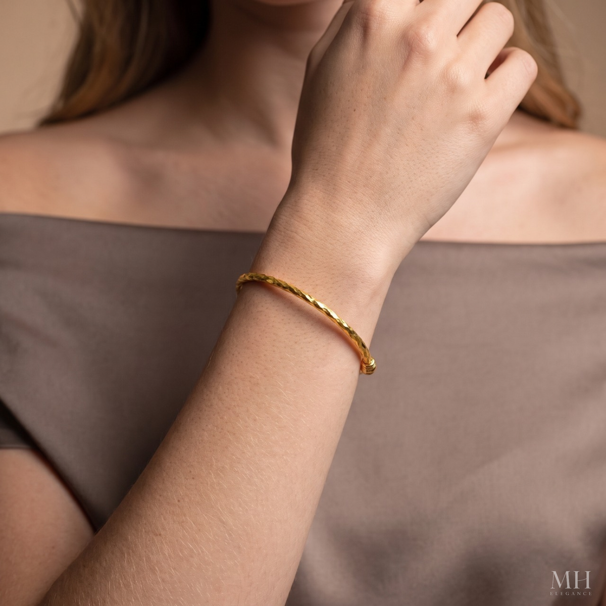 Bracelet manchette unisexe