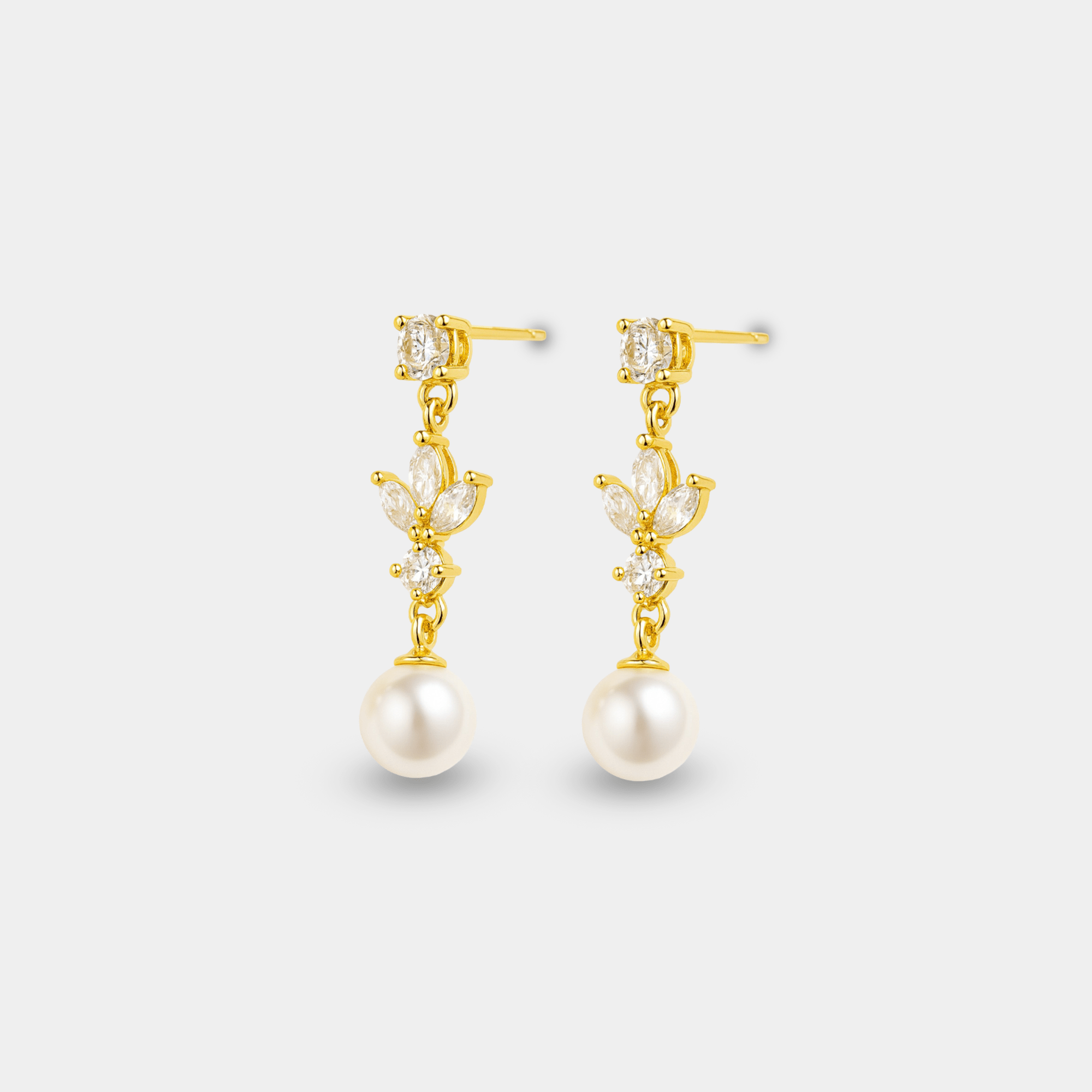 Adele Pearl Earrings - MH ELEGANCE - Adele Pearl Earrings -