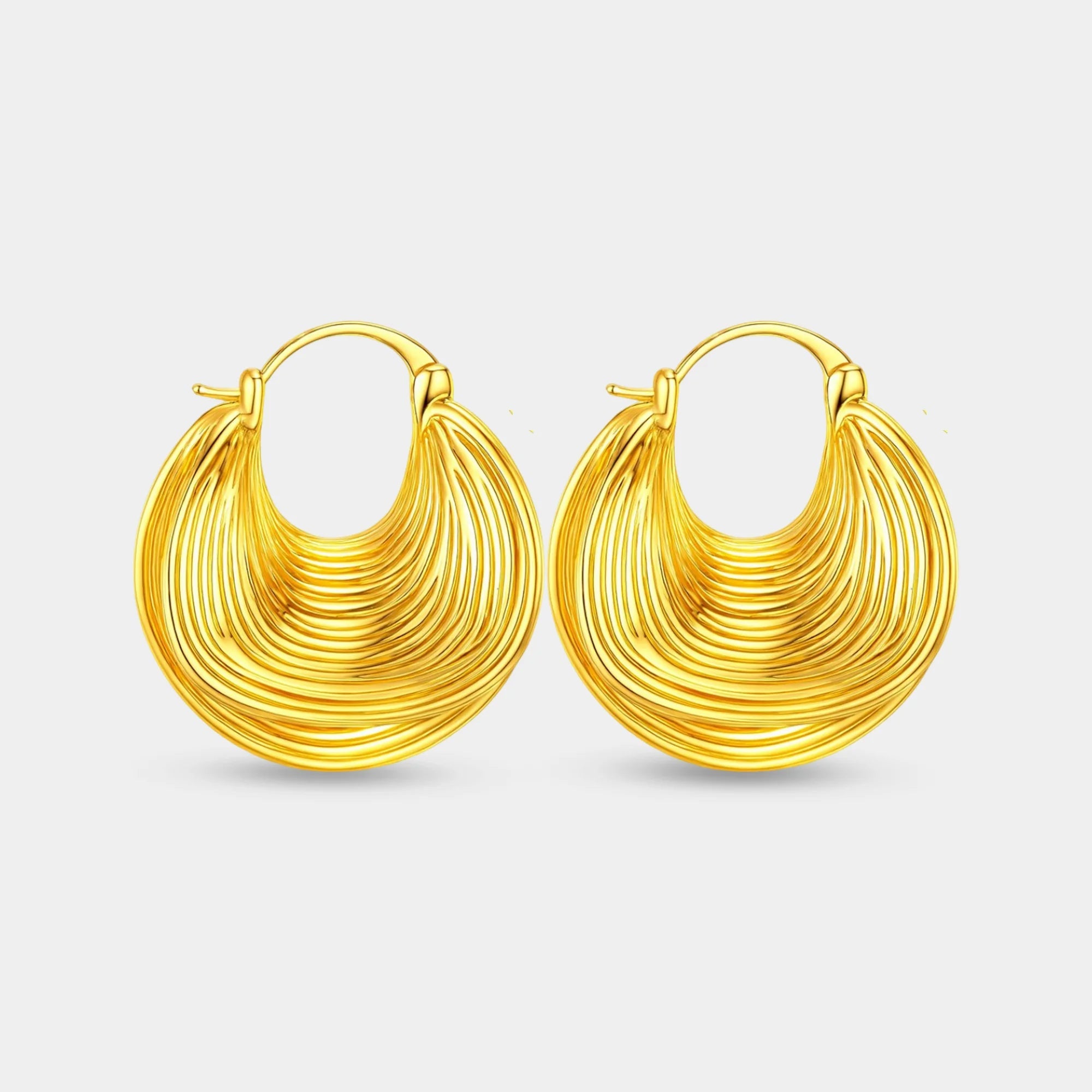 Aurora Chunky Statement Hoops - MH ELEGANCE - Aurora Chunky Statement Hoops -