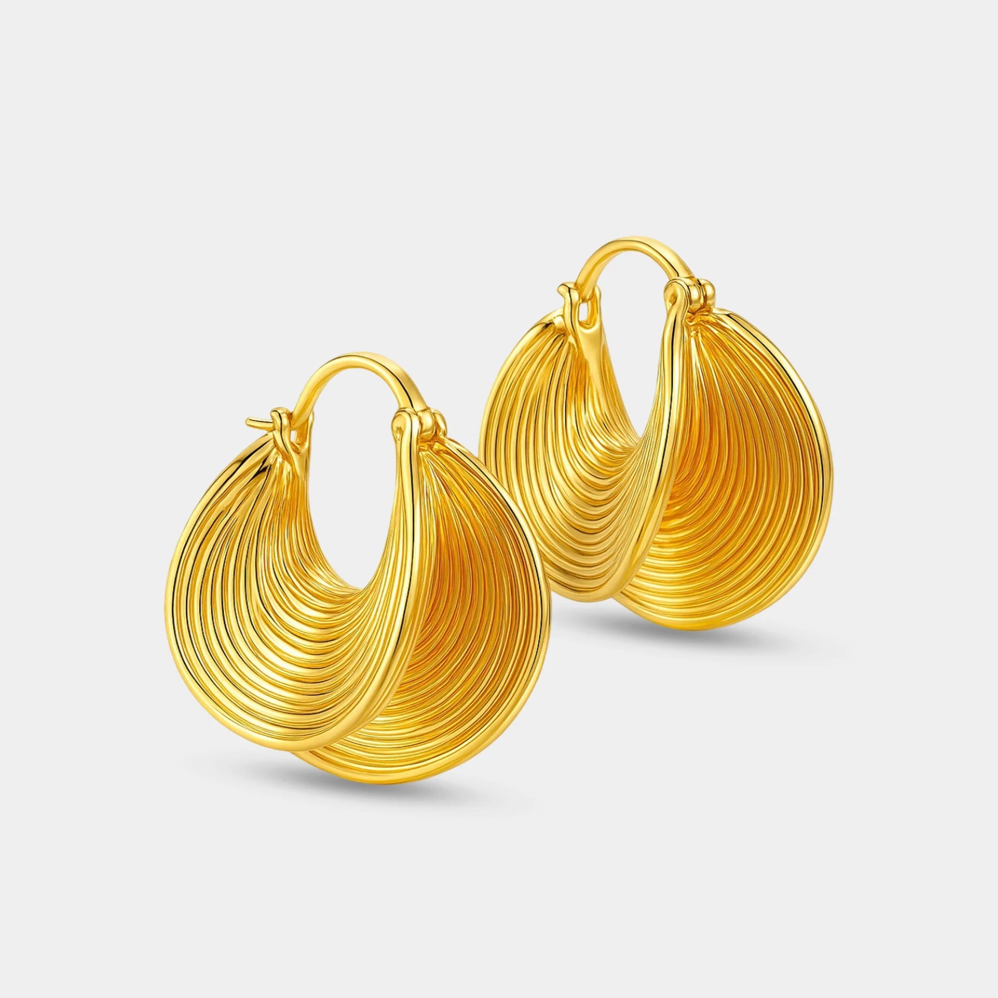 Aurora Chunky Statement Hoops - MH ELEGANCE - Aurora Chunky Statement Hoops -