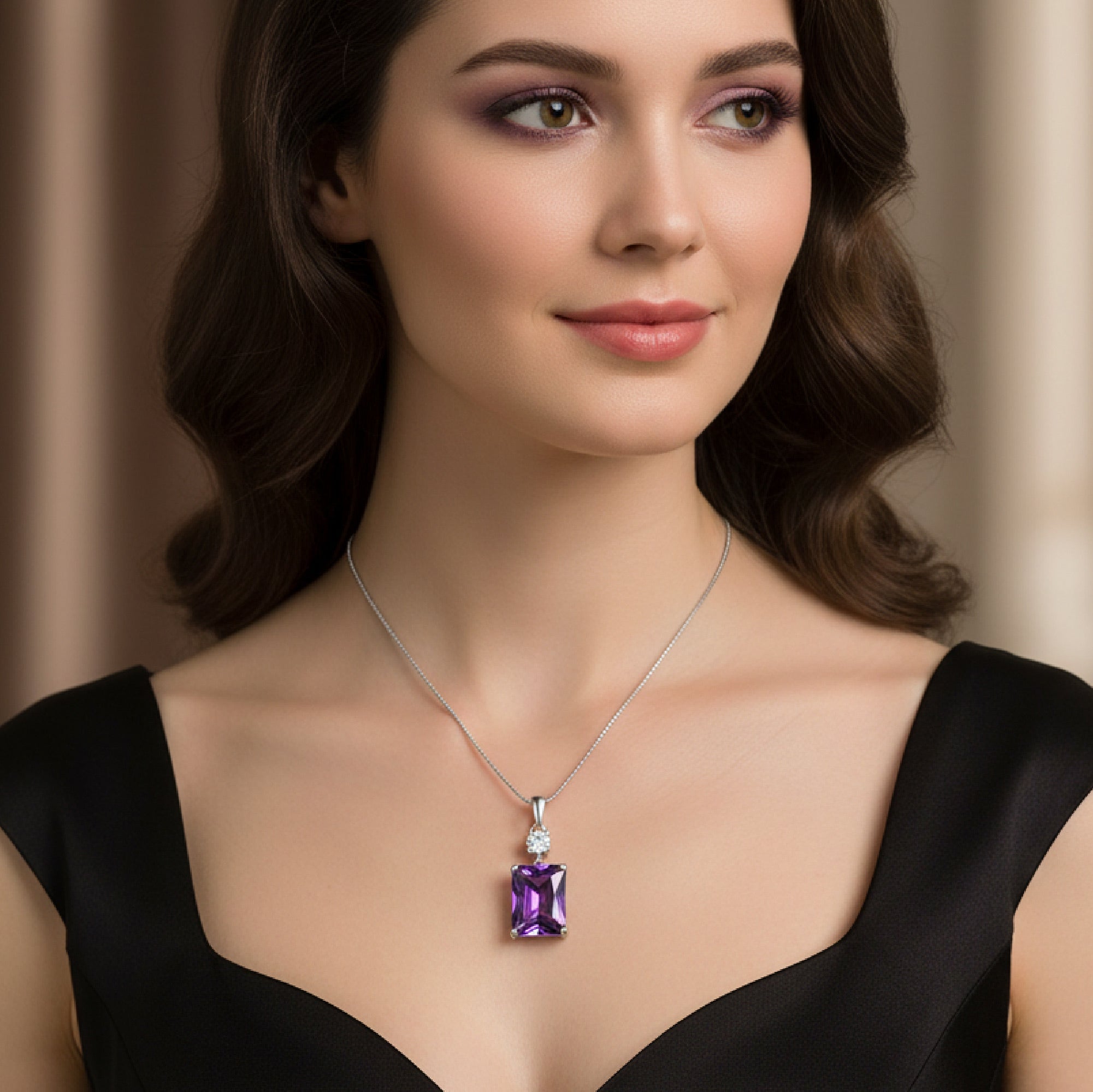 Celestial Sterling Silver Necklace - MH ELEGANCE - Celestial Sterling Silver Necklace -
