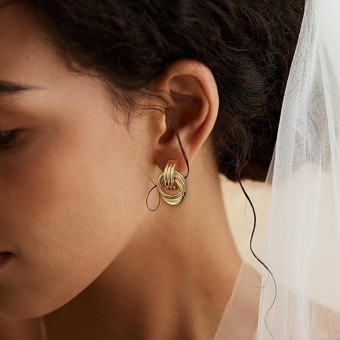 Chunky Knot Earrings - MH ELEGANCE - Chunky Knot Earrings -