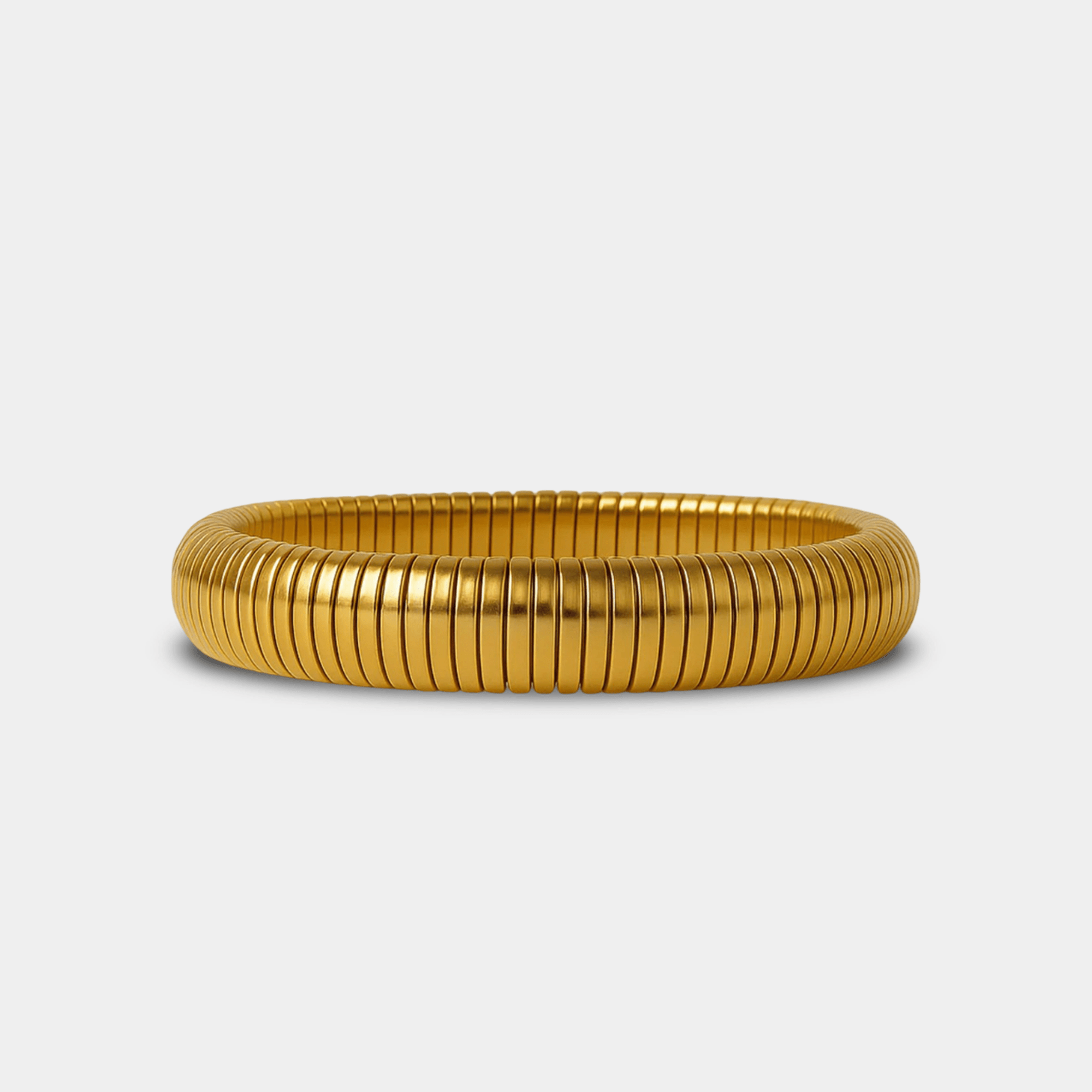 Cobra Coil Bracelet | 14K Gold | Bold Statement Bangle | Luxury Design - MH ELEGANCE - Cobra Bracelet Coil Design - MH ELEGANCE - Bracelet