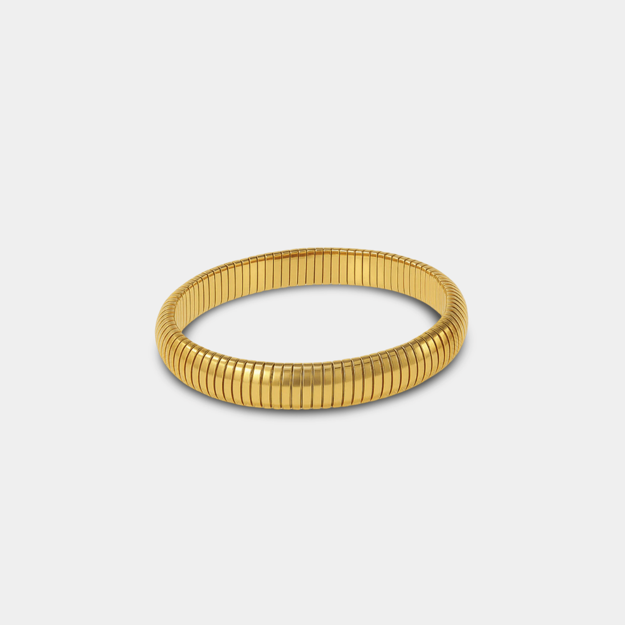 Cobra Coil Bracelet | 14K Gold | Bold Statement Bangle | Luxury Design - MH ELEGANCE - Cobra Bracelet Coil Design - MH ELEGANCE - Bracelet