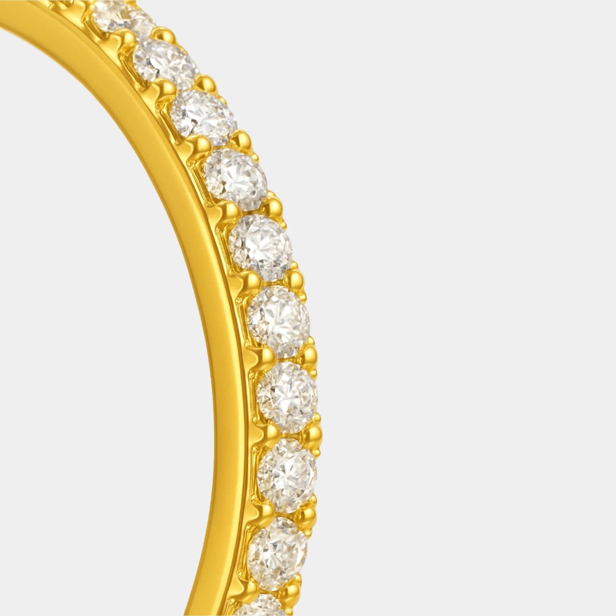 Crystal Pavé Statement Hoops - MH ELEGANCE - Crystal Pavé Statement Hoops -