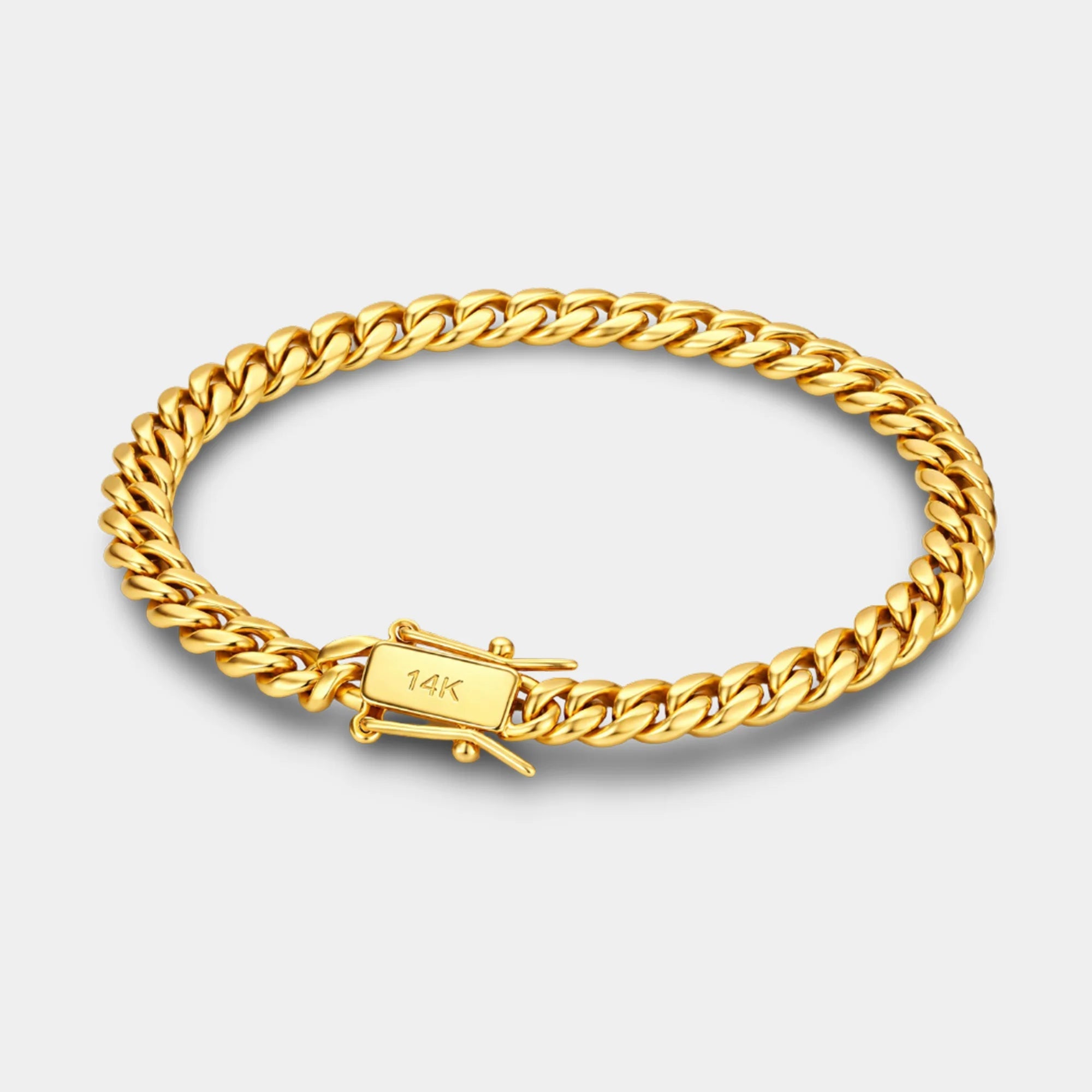 Cuban Link Chain Bracelet | Gold Plated Men's Luxury Jewelry | Premium Style - MH ELEGANCE - Cuban Link Chain Bracelet | Gold Plated Men's Luxury Jewelry | Premium Style -