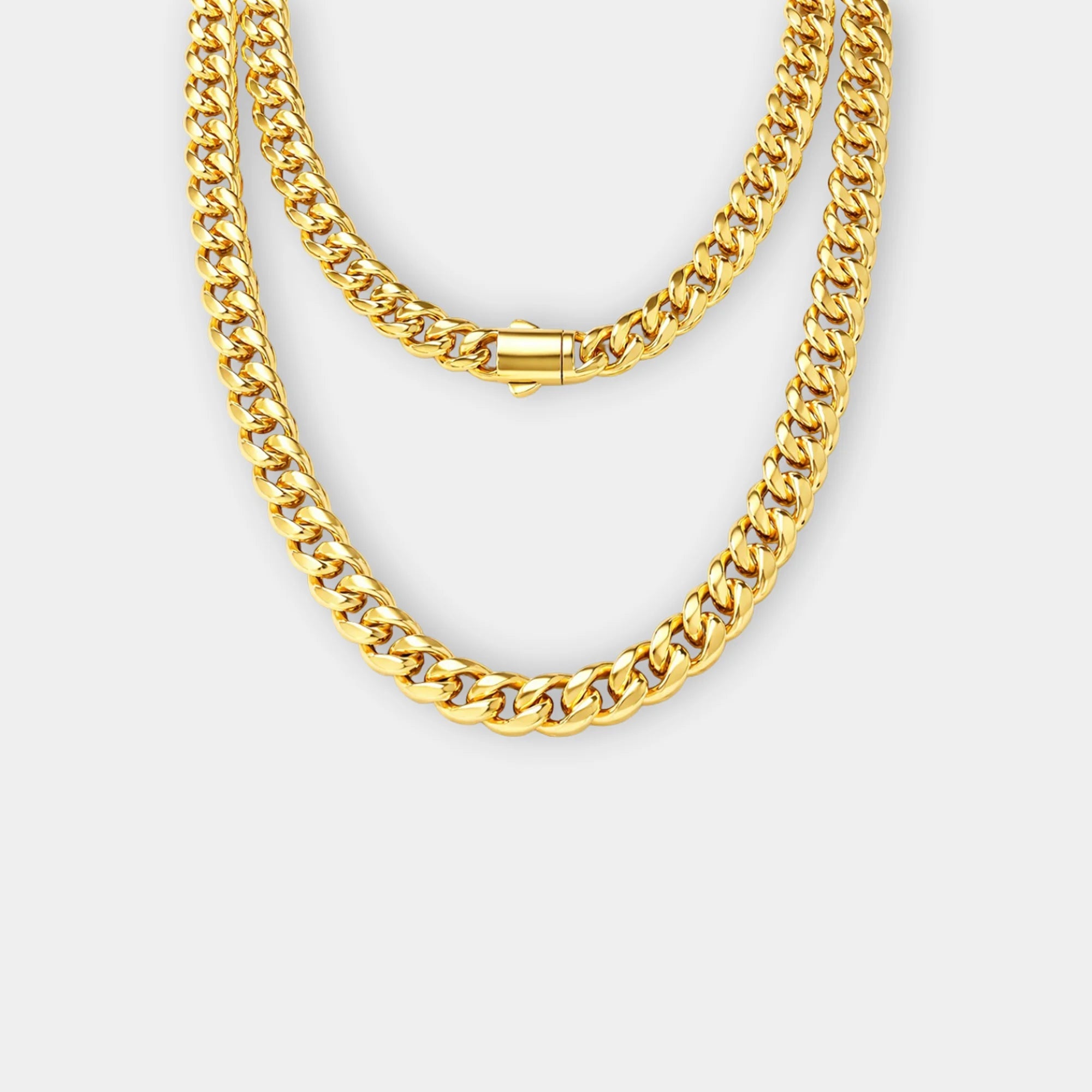 Cuban Link Chain Necklace | Bold Miami Style | Premium Gold Plating – MH ELEGANCE - MH ELEGANCE - Cuban Link Chain Necklace | Bold Miami Style | Premium Gold Plating – MH ELEGANCE -