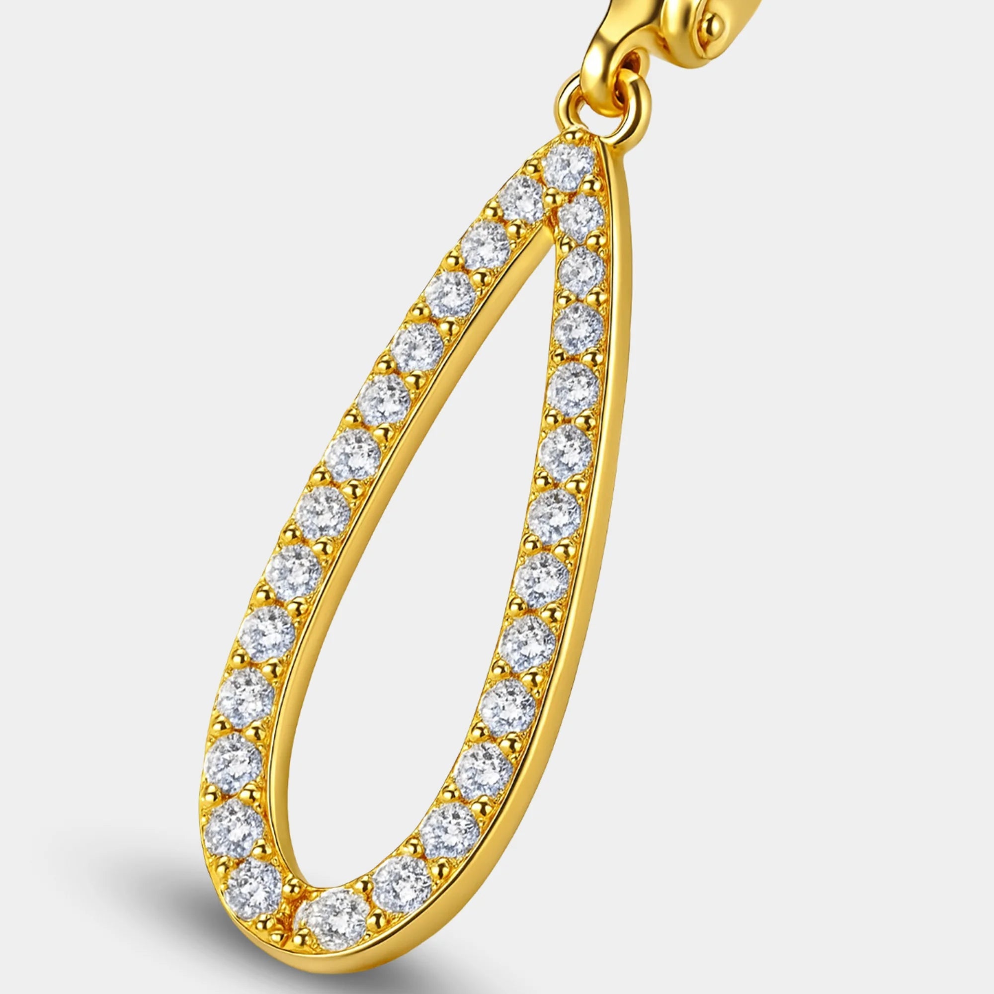 CZ Teardrop Earrings - MH ELEGANCE - CZ Teardrop Earrings -